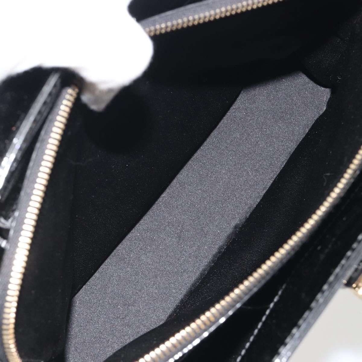 Saint Laurent Paris SAINT LAURENT Hand Bag Patent Leather Black Gold Auth Size ONE SIZE - 9 Thumbnail