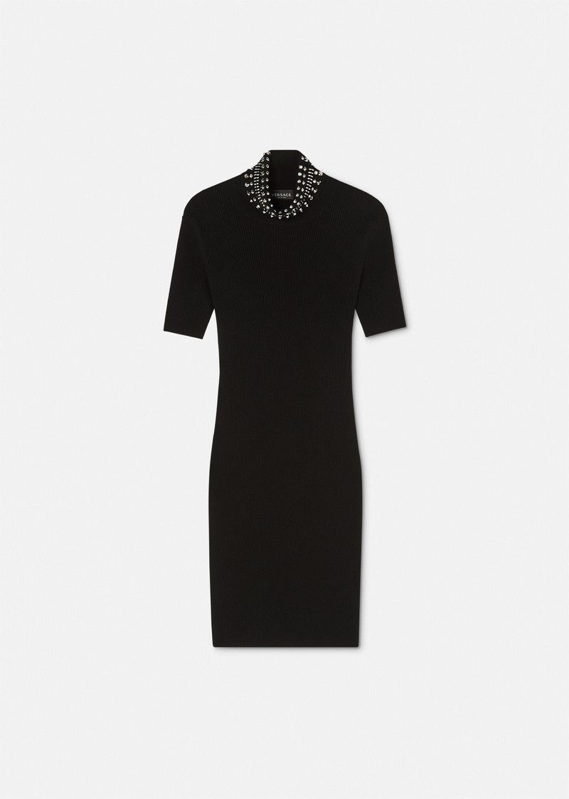 Versace o1y0226 Mini Dress in Black Size XS / US 0-2 / IT 36-38 - 1 Thumbnail