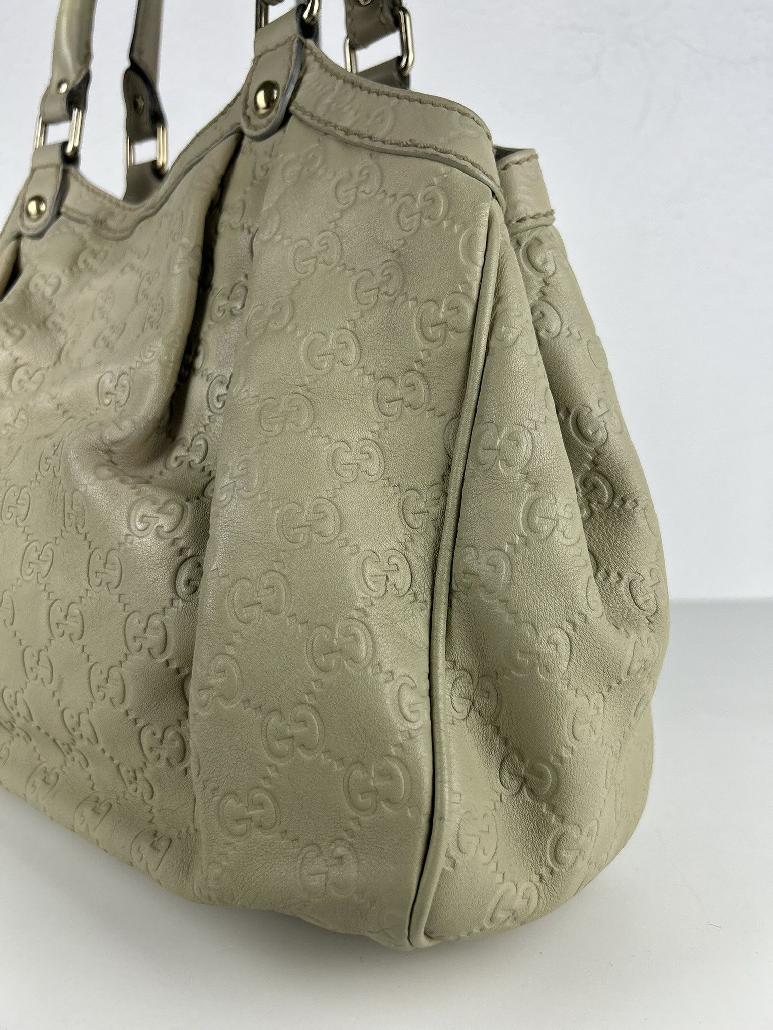 Gucci Gucci guccissima sukey medium size leather handbag Size ONE SIZE - 10 Thumbnail