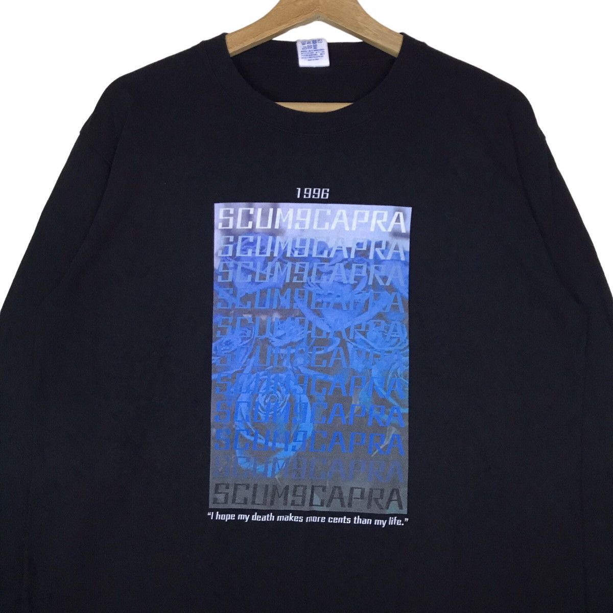 Vintage Vintage SCUM9CAPRA Japanese Brand Printed Long Sleeve Shirt Size US L / EU 52-54 / 3 - 2 Thumbnail