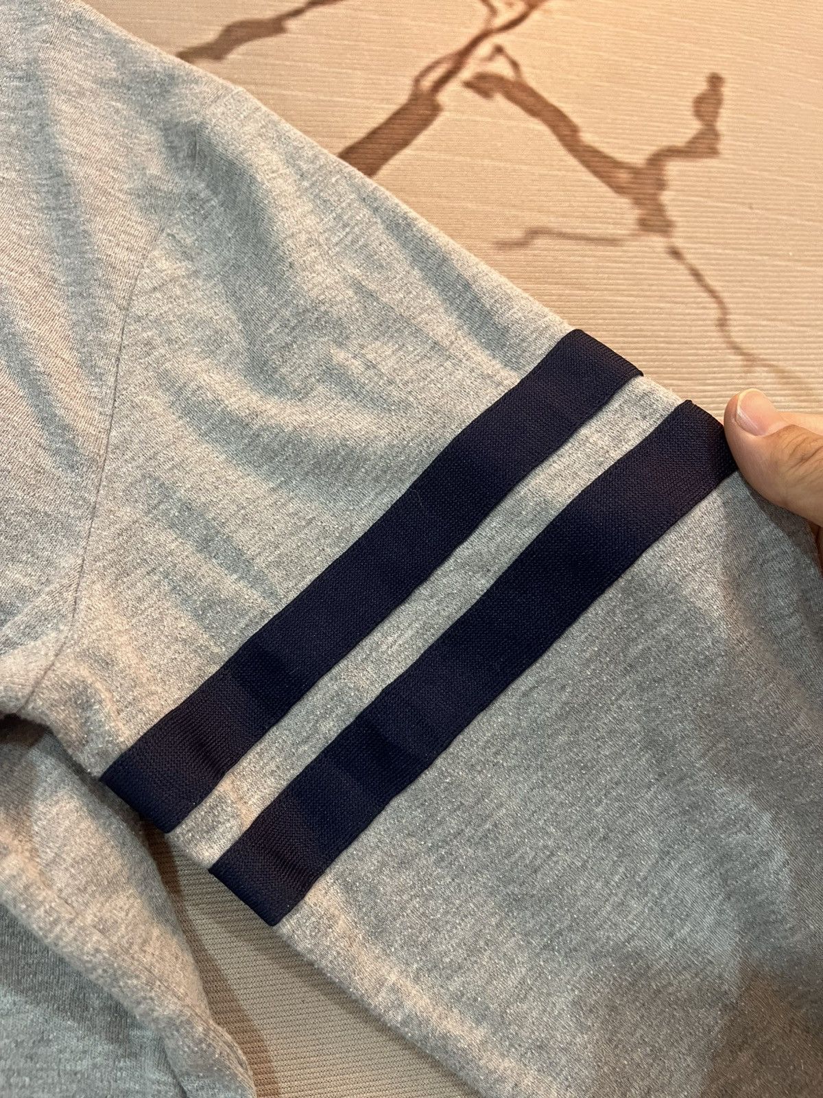 Japanese Brand Nota Bene Stripe Sleeve Button Hoodie Japan Size US M / EU 48-50 / 2 - 5 Thumbnail
