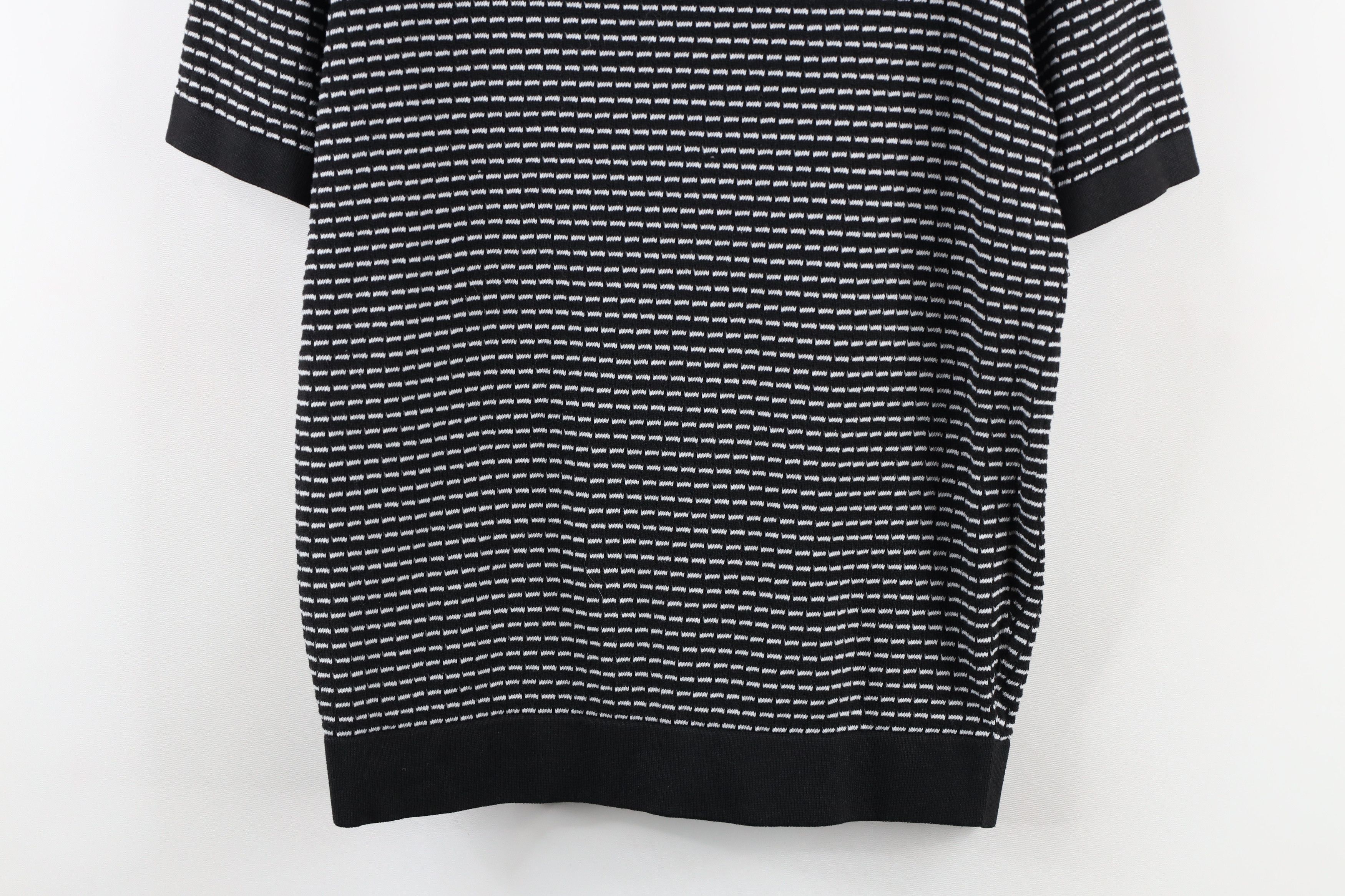 Vintage Vintage Rockabilly Knit Collared Pullover Polo Shirt Black Size US M / EU 48-50 / 2 - 3 Thumbnail