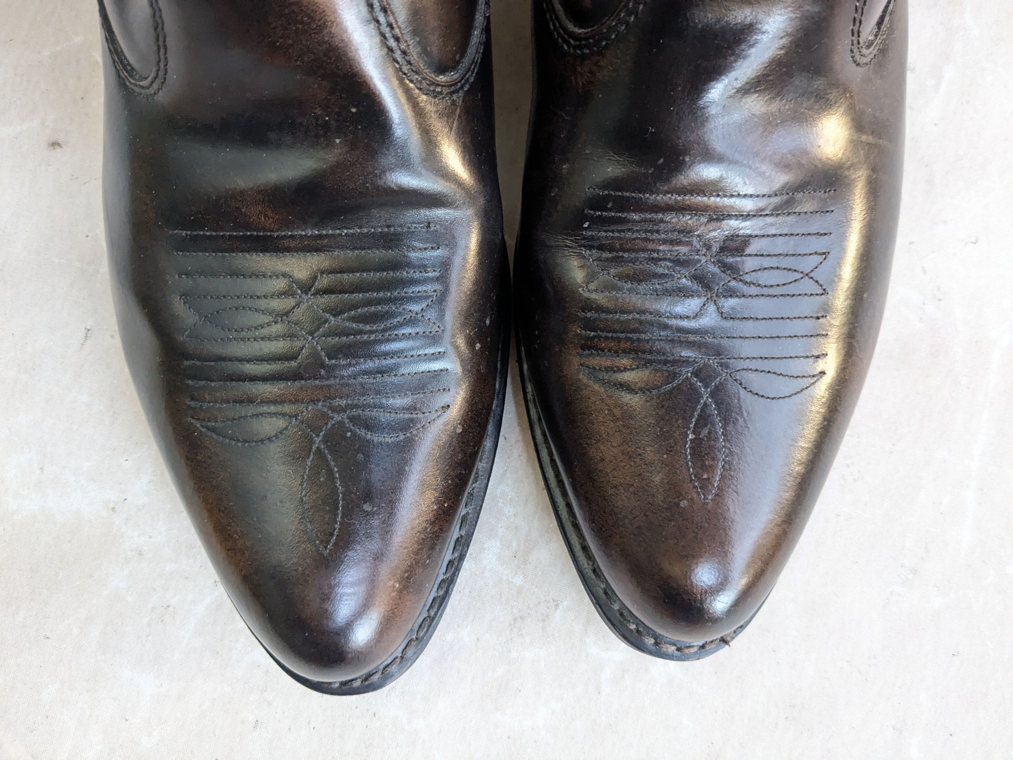 Genuine Leather Laredo Side Zip Boots Brown 11 Wide Leather Size US 11 / EU 44 - 3 Thumbnail
