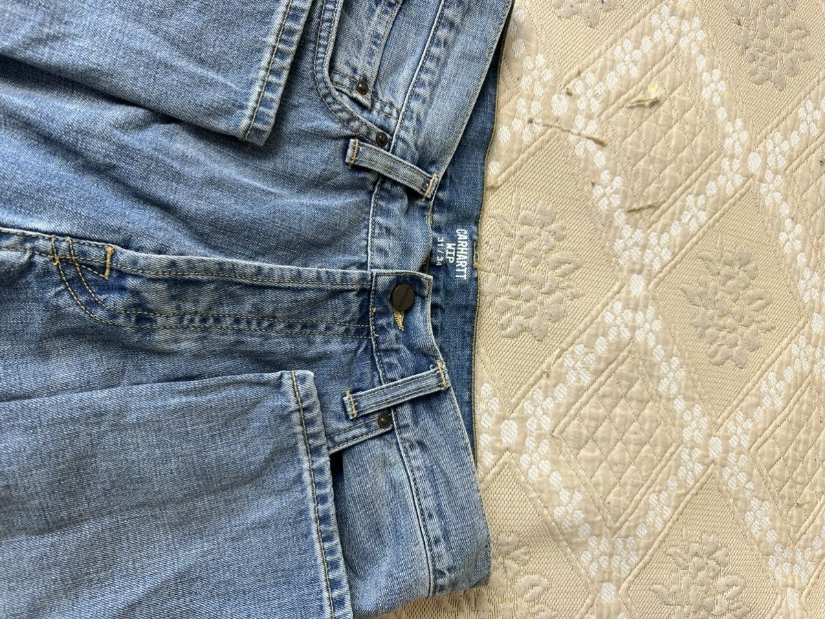 Carhartt 🔥 Carhartt Vintage Logo Denim Jeans Pants Trousers Blue Size US 31 - 6 Thumbnail