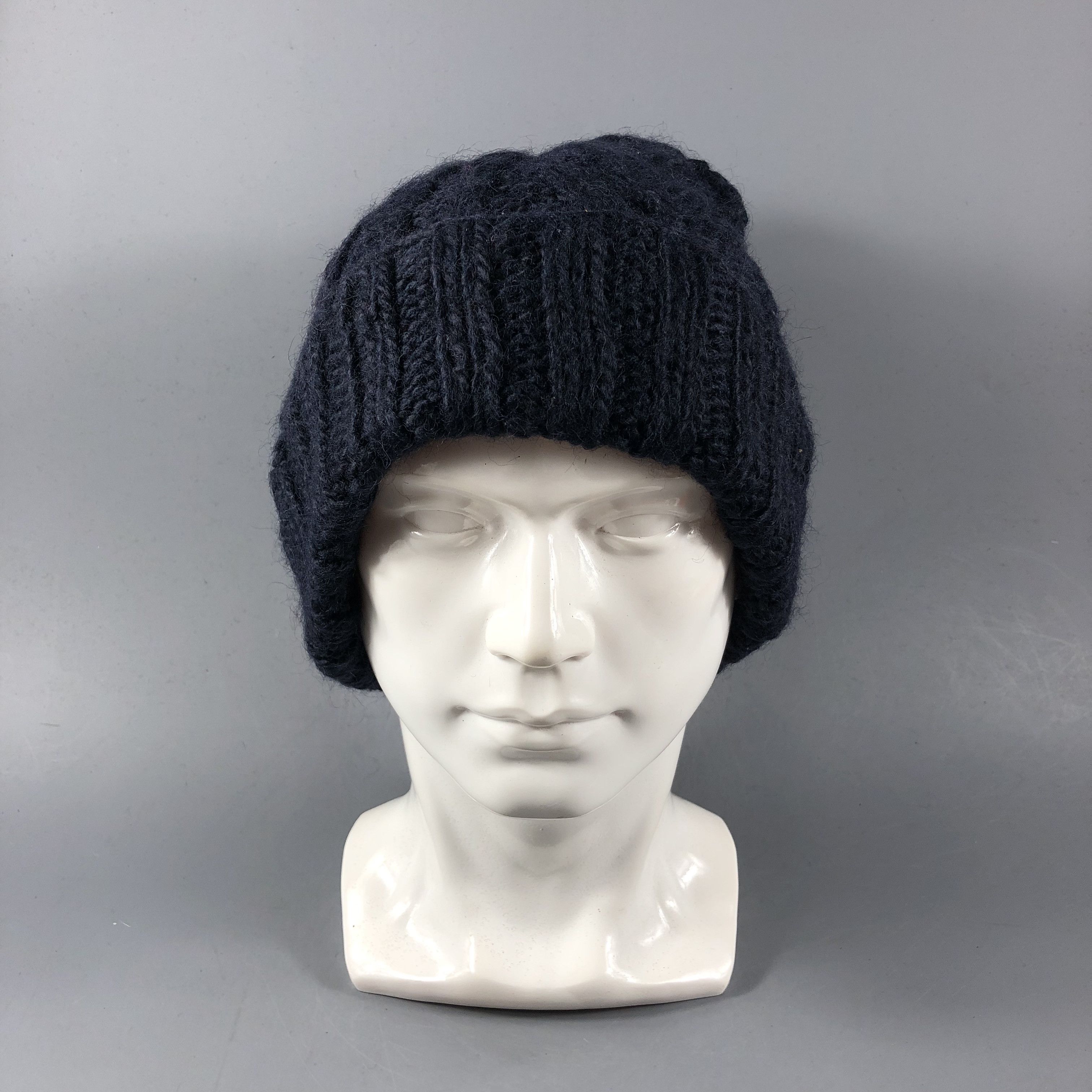 Vintage M Second Cable Knit Bobble Wool Beanie Snowcap Snow Hat B703 Size ONE SIZE - 2 Thumbnail