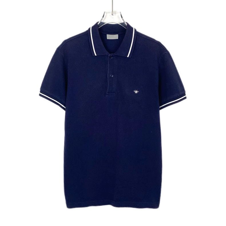 Dior Dior Blue logo bee embroidery lapel Polo short-sleeved shir Size US M / EU 48-50 / 2 - 1 Thumbnail