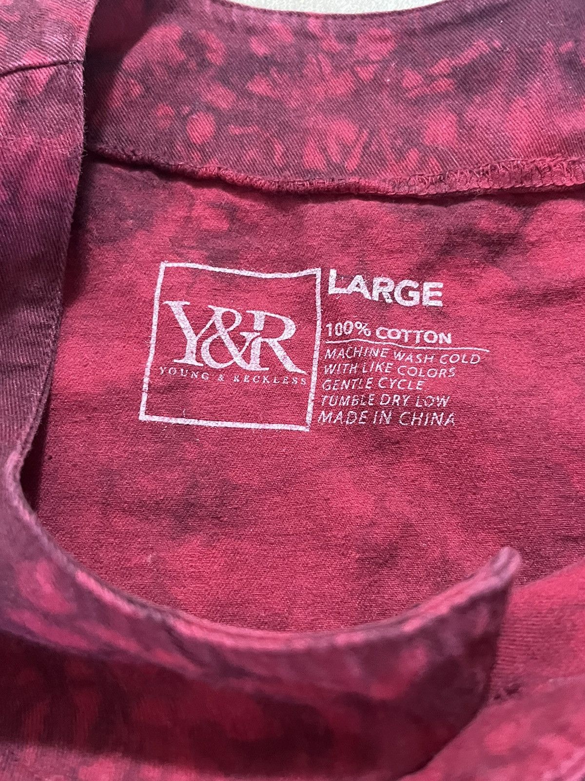 Young And Reckless Y&R Button Up Jersey Tee Size US L / EU 52-54 / 3 - 4 Thumbnail