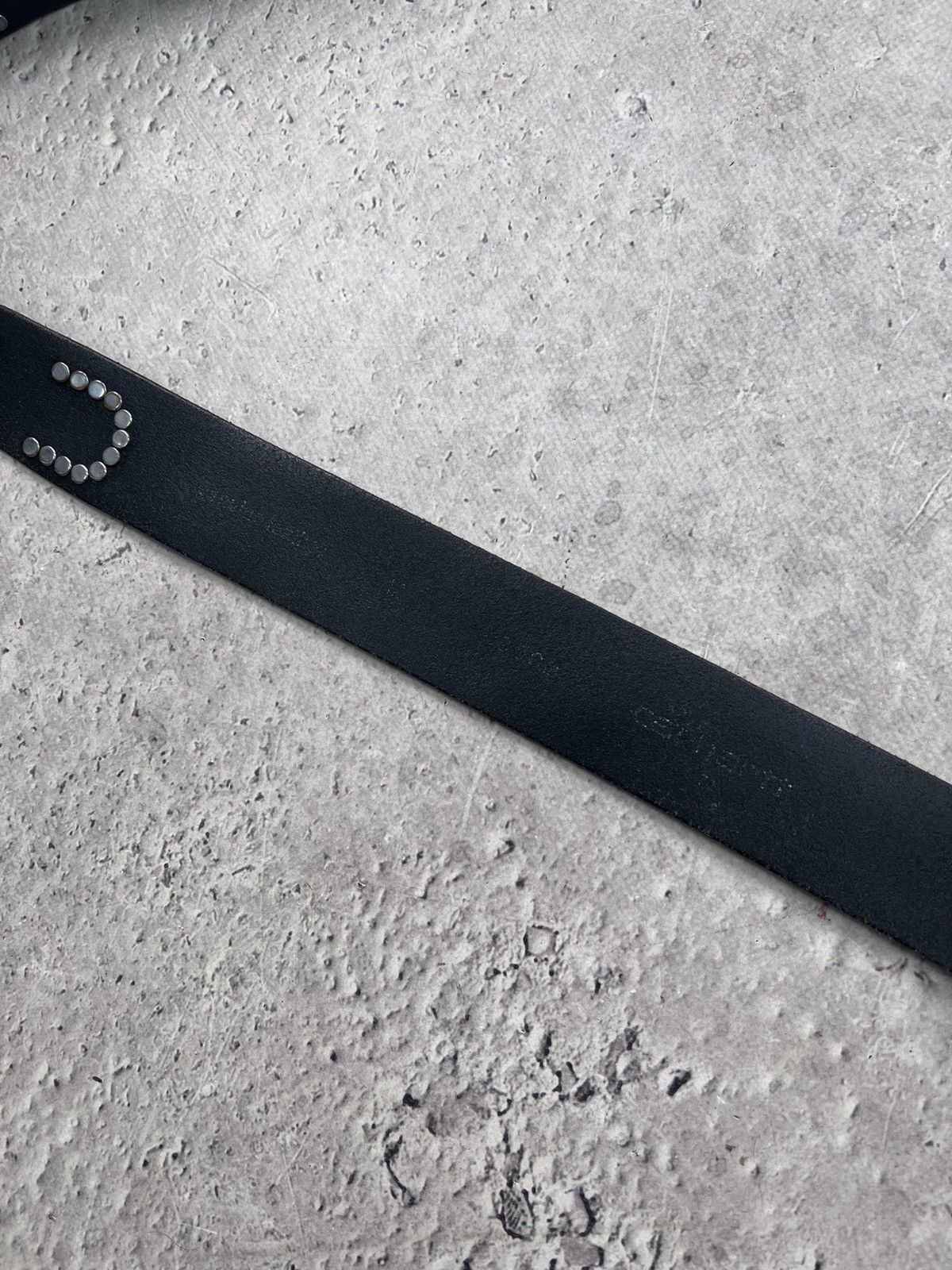 Carhartt × Vintage VINTAGE Y2K METAL LOGO CARHARTT LEATHER BELT Size 34 - 4 Thumbnail