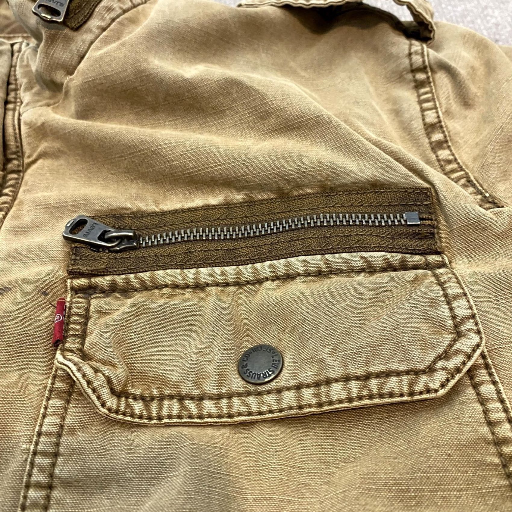 Levi's Levi's Jacket Men 2XL Brown Canvas Quilted Lined Military Utility Coat Size US XXL / EU 58 / 5 - 3 Thumbnail