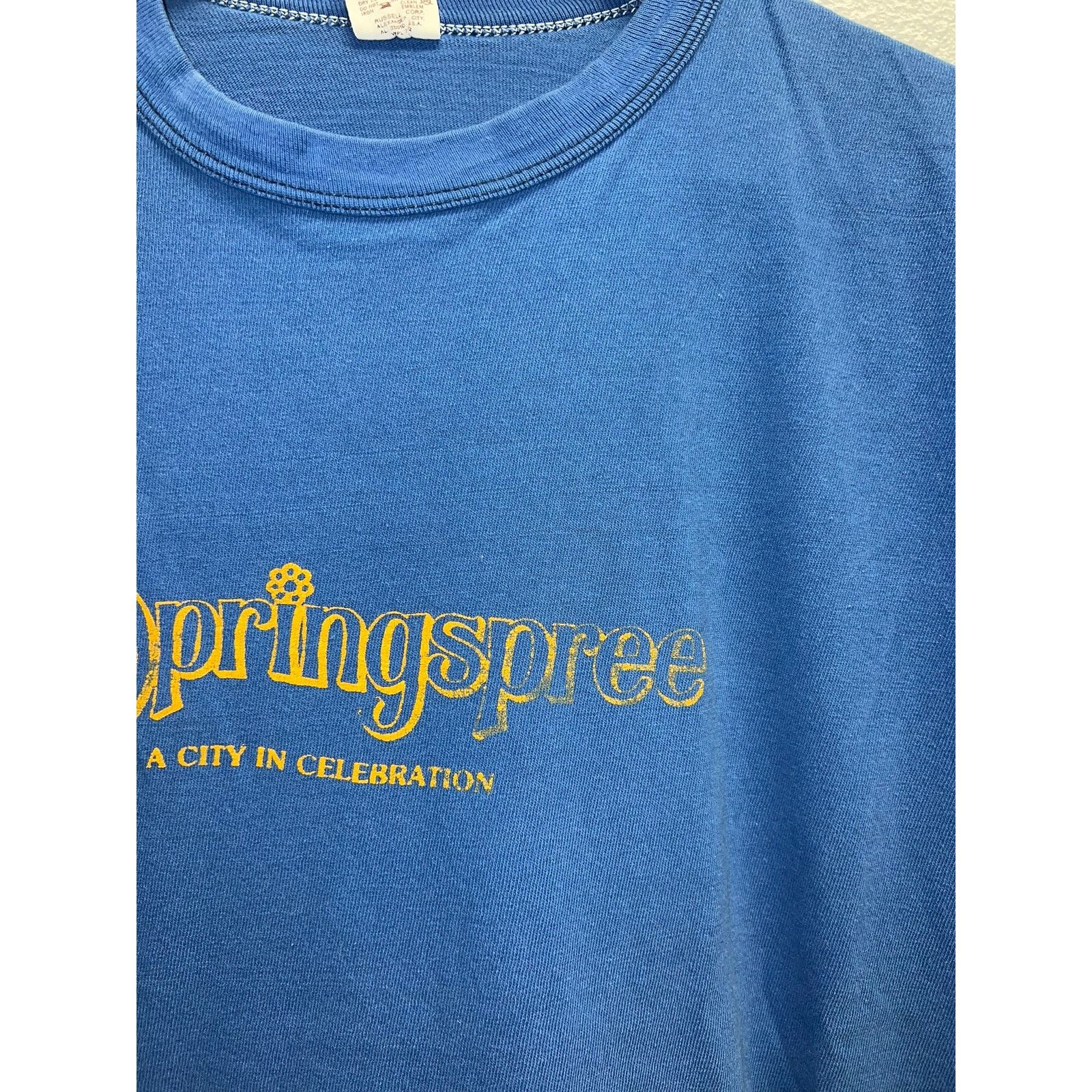 Russell Athletic Vintage Springspree Shirt A City In Celebration Concert 80s Size US L / EU 52-54 / 3 - 3 Thumbnail