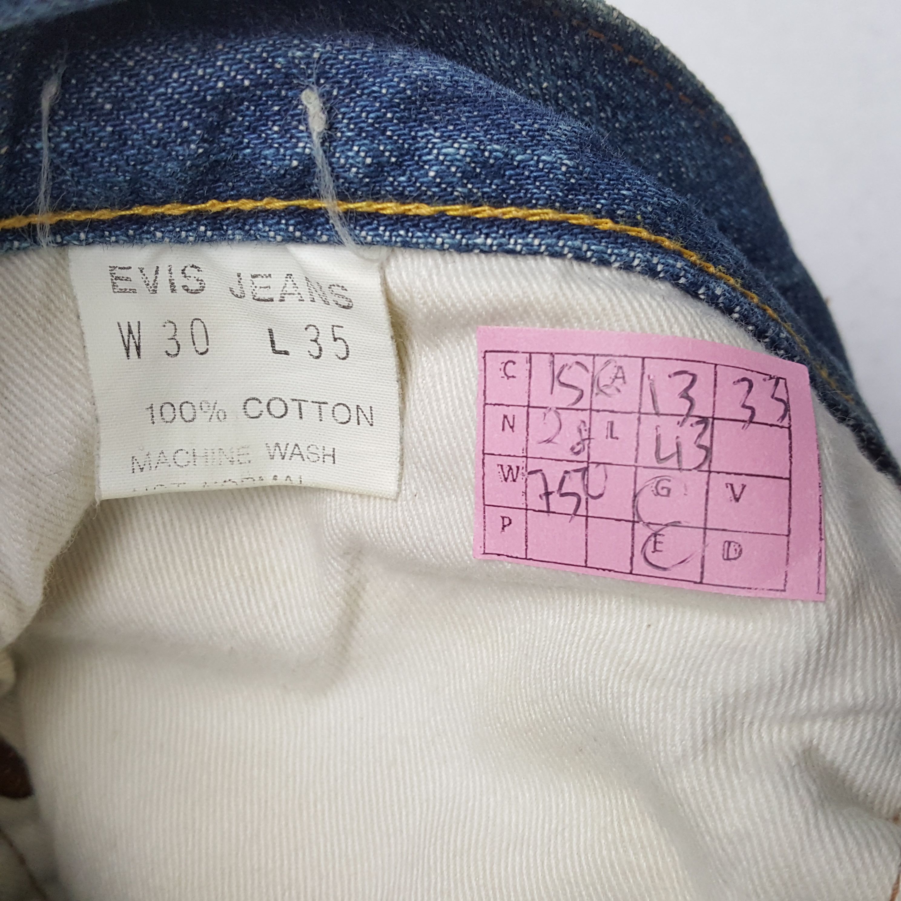 Evisu × Japanese Brand × Vintage EVIS Japanese Brand Streetwear Custom Daicock Style Jeans Size US 26 / EU 42 - 14 Thumbnail