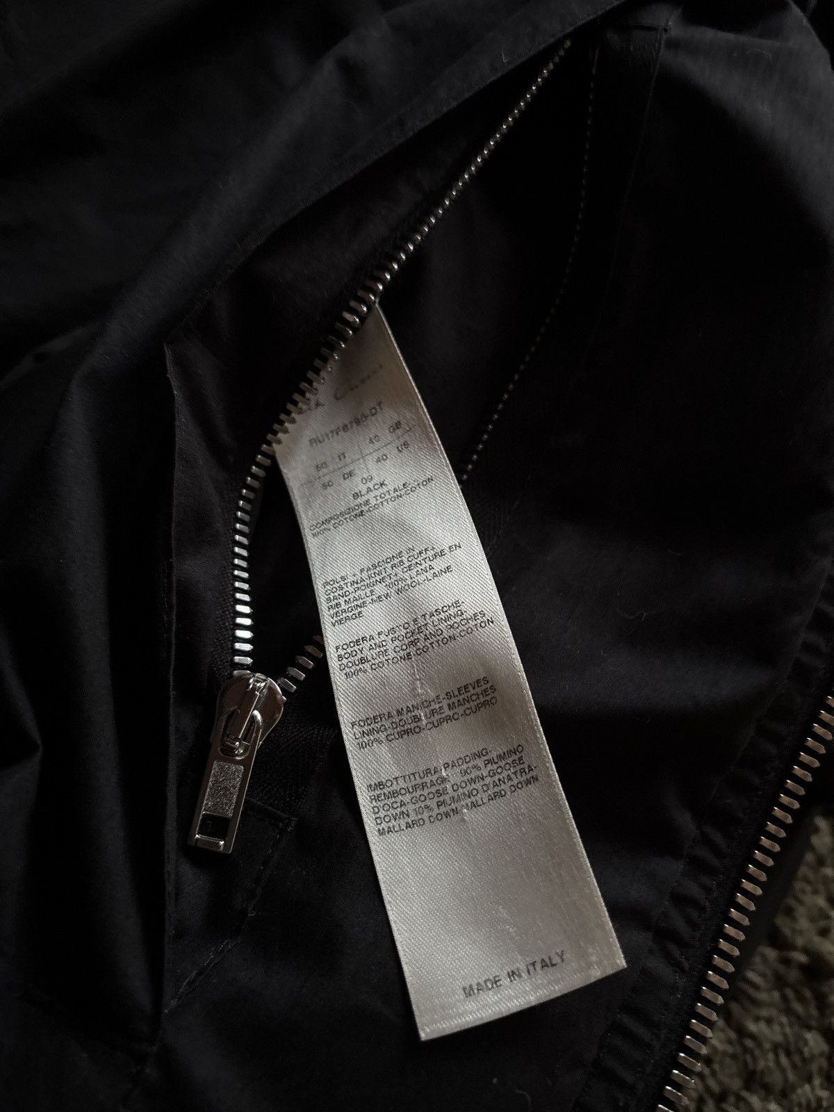 Rick Owens AW17 Rick Owens „Glitter” MA1 Down Hooded Bomber Jacket Size US M / EU 48-50 / 2 - 7 Thumbnail