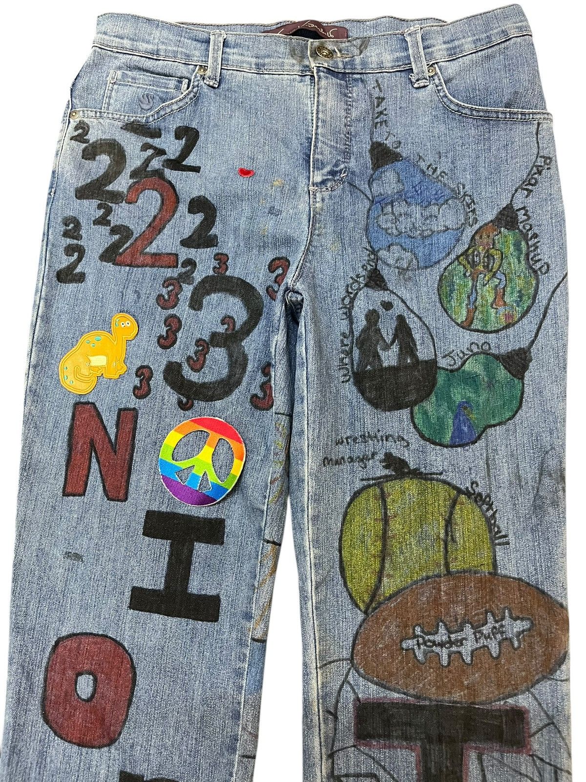 Japanese Brand Vintage Gloria Vanderbilt Grafitti Denim Size US 30 / EU 46 - 2 Thumbnail