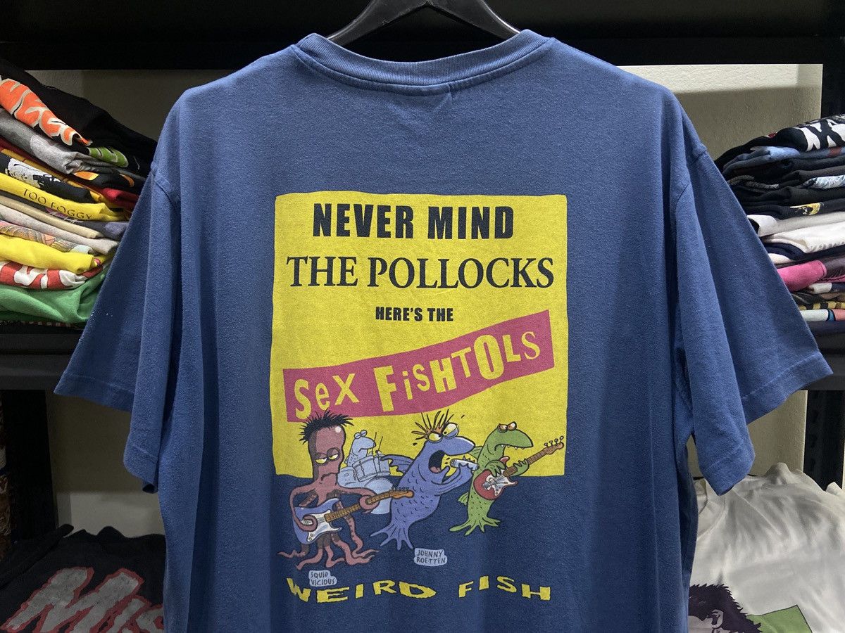 Band Tees × Vintage Vintage 00s SEX FISHTOLS NEVER MIND THE POLLOCKS TOUR TSHIRT Size US XL / EU 56 / 4 - 11 Thumbnail