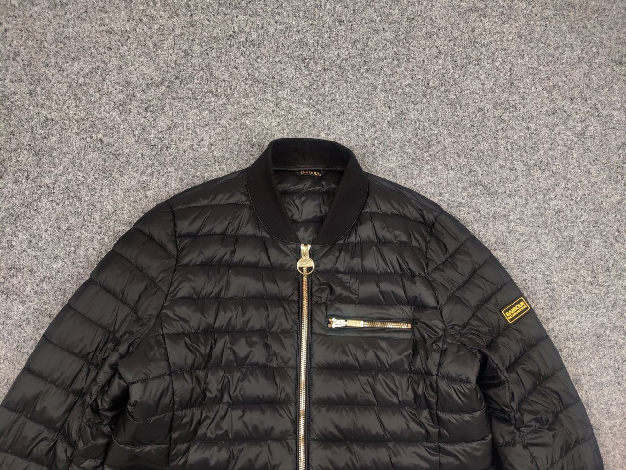 Barbour Barbour International Womens Gauge Quilted Bomber Jacket Size L / US 10 / IT 46 - 5 Thumbnail