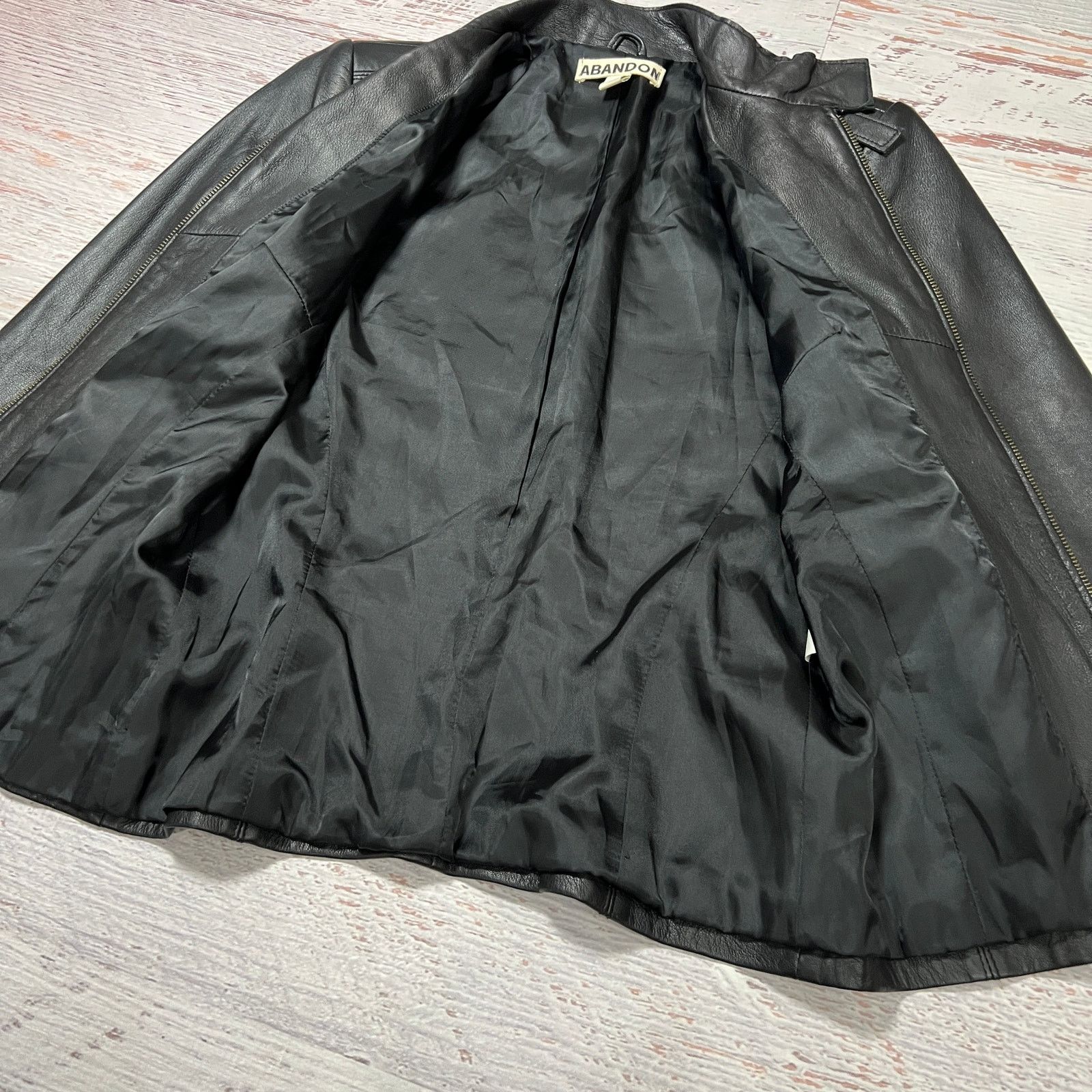 Other Abandon Italian Leather Moto Jacket Black Lace-Up XS Size XS / US 0-2 / IT 36-38 - 5 Thumbnail