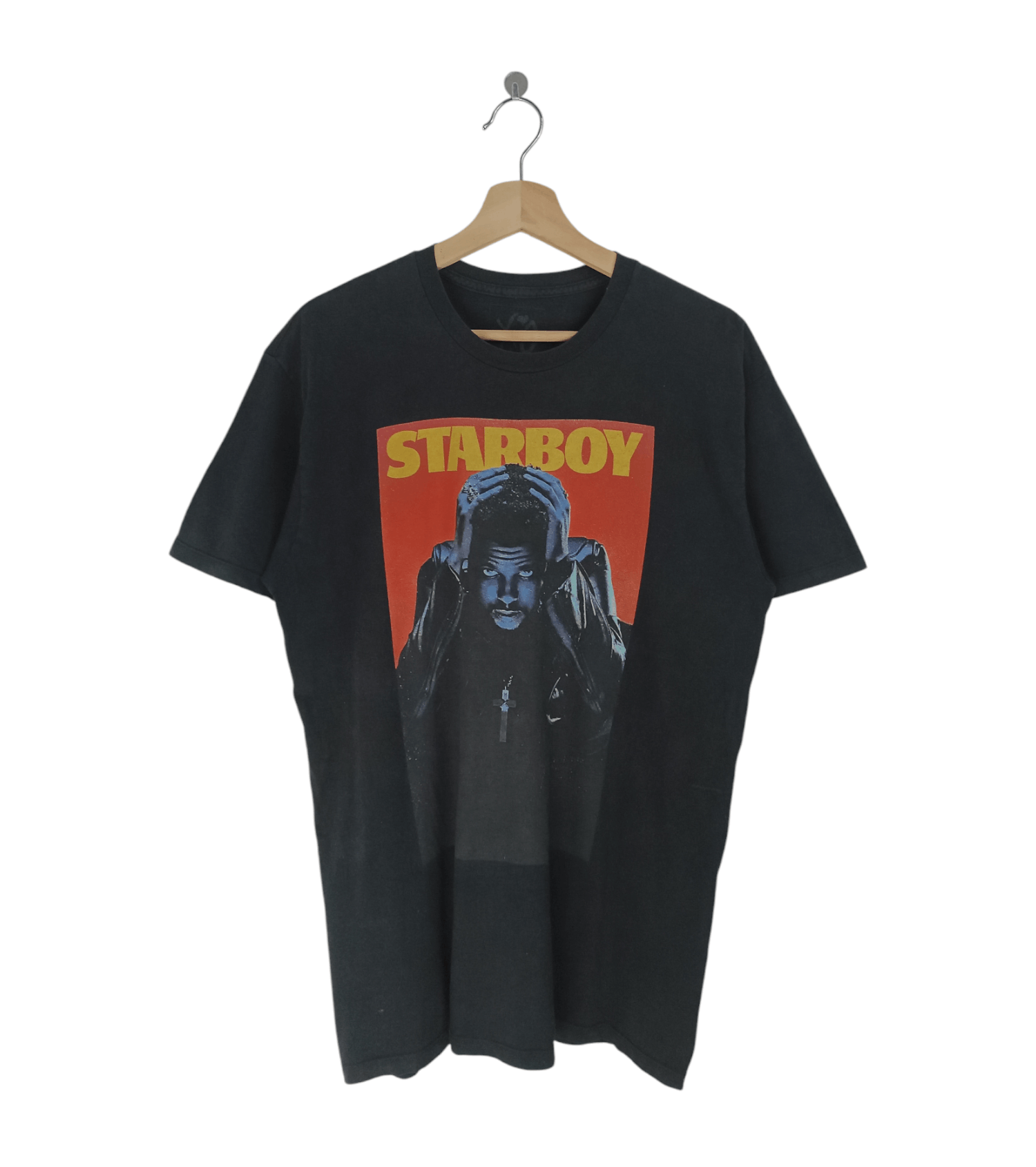 VINTAGE 2016 THE WEEKND STARBOY FADED TEE daft punk kanye