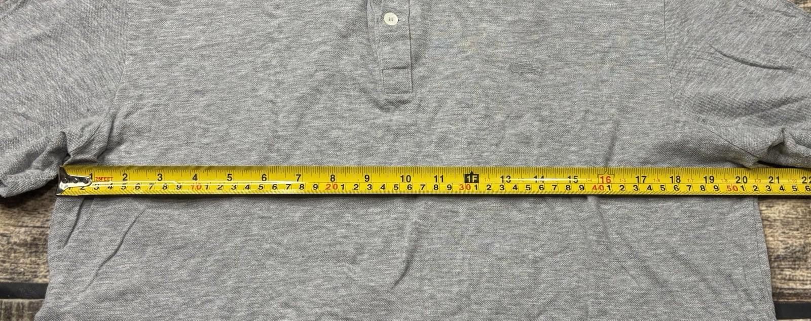 Lacoste Lacoste Polo Shirt Mens Medium Cotton Short Sleeve Gray Size US M / EU 48-50 / 2 - 10 Thumbnail