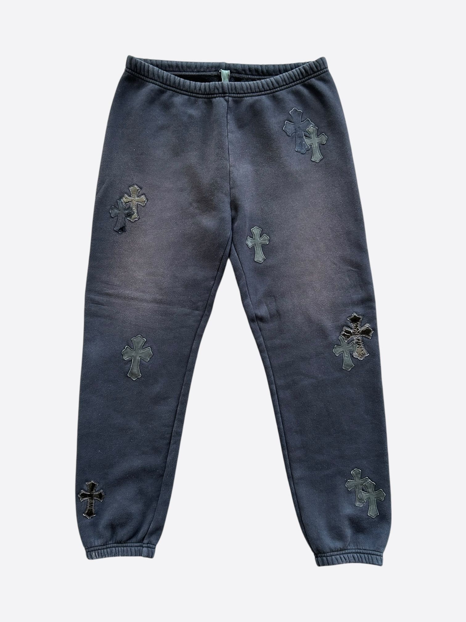 Chrome Hearts Chrome Hearts Black Cross Patch Sweatpants Size US 32 / EU 48 - 1 Thumbnail