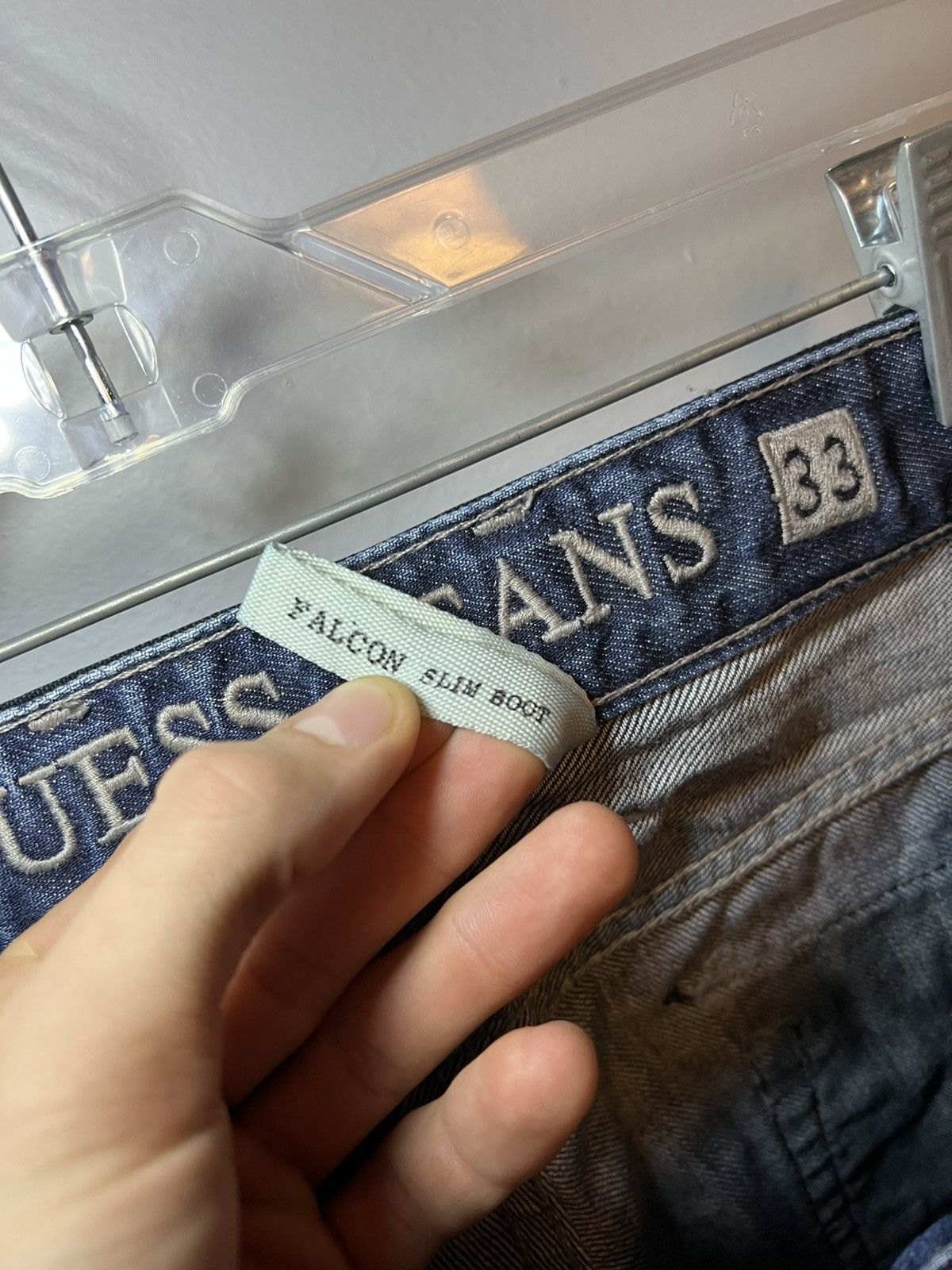 Guess Vintage Guess USA Falcon bootcut studded pocket hybrid jeans Size US 33 - 13 Thumbnail