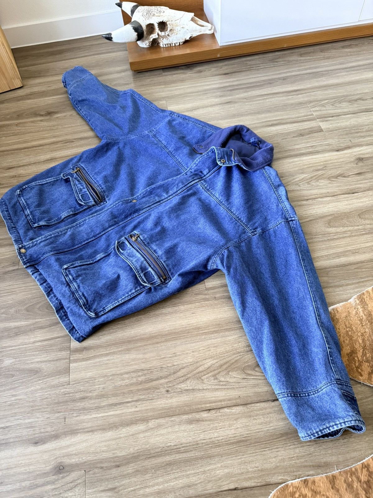 Arizona Jean Co. Arizona Jean Company Jacket Mens XL Blue Denim Trucker Coat Size US XL / EU 56 / 4 - 3 Thumbnail