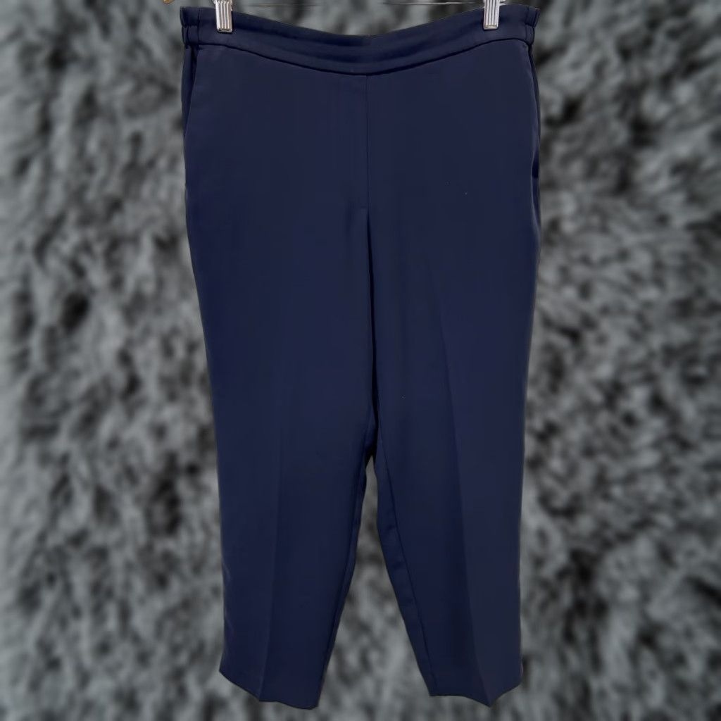 J.Crew J. Crew Jamie Pants Sz 14 Women’s Navy Career Ankle Length Pull On Comfort Size 36" / US 14 / IT 50 - 1 Thumbnail