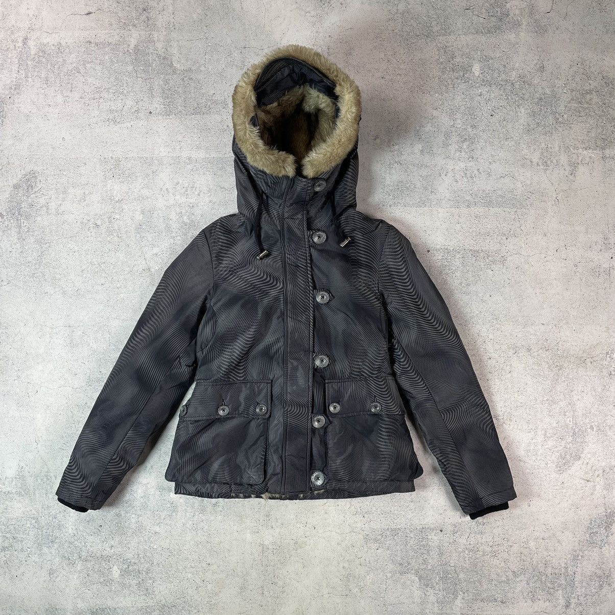 Avant Garde Opium Y2K Faux Fur Jacket Rick Owens Carti Style