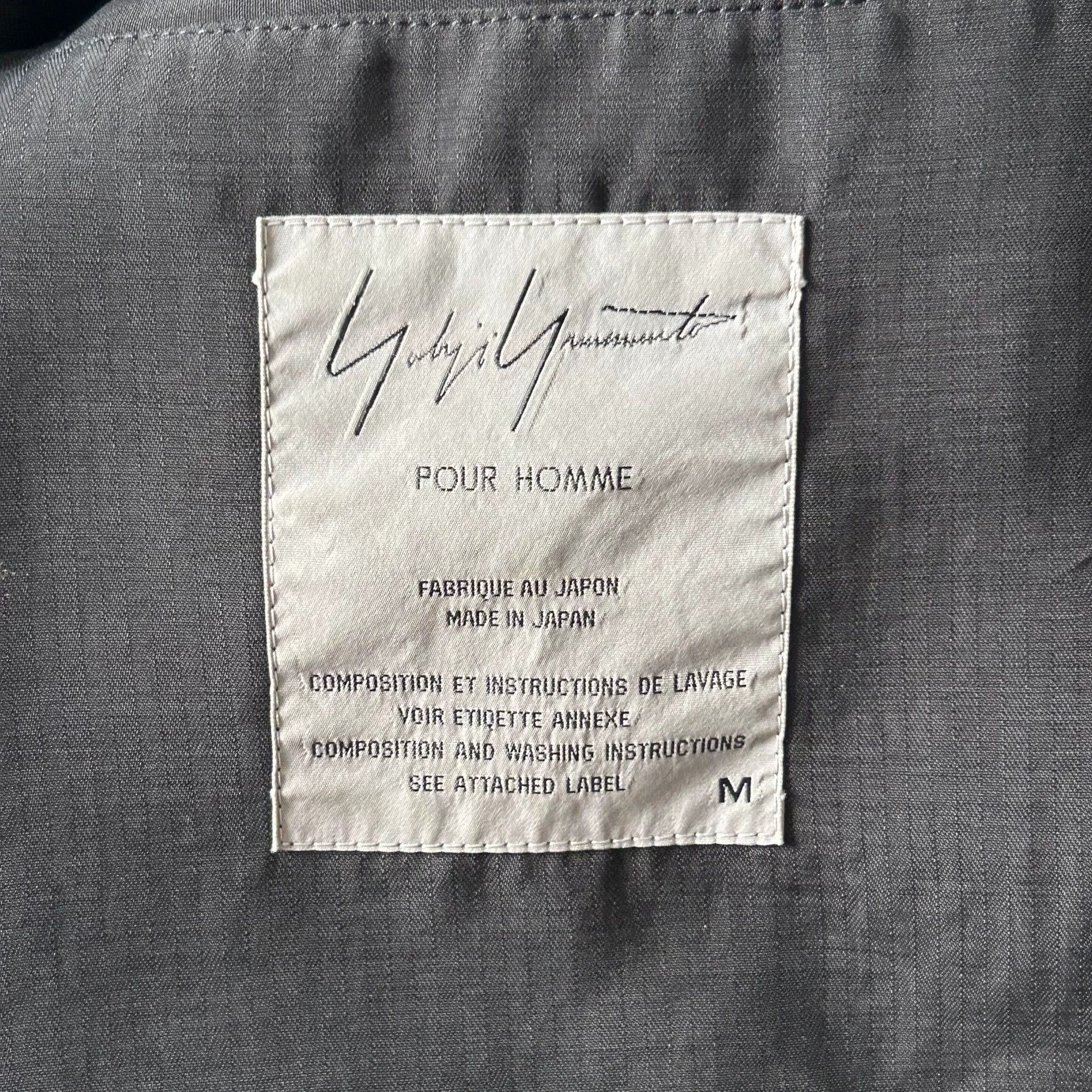Yohji Yamamoto Yohji Yamamoto 94SS PH Clear Button Triacetate Jkt Size US M / EU 48-50 / 2 - 5 Thumbnail