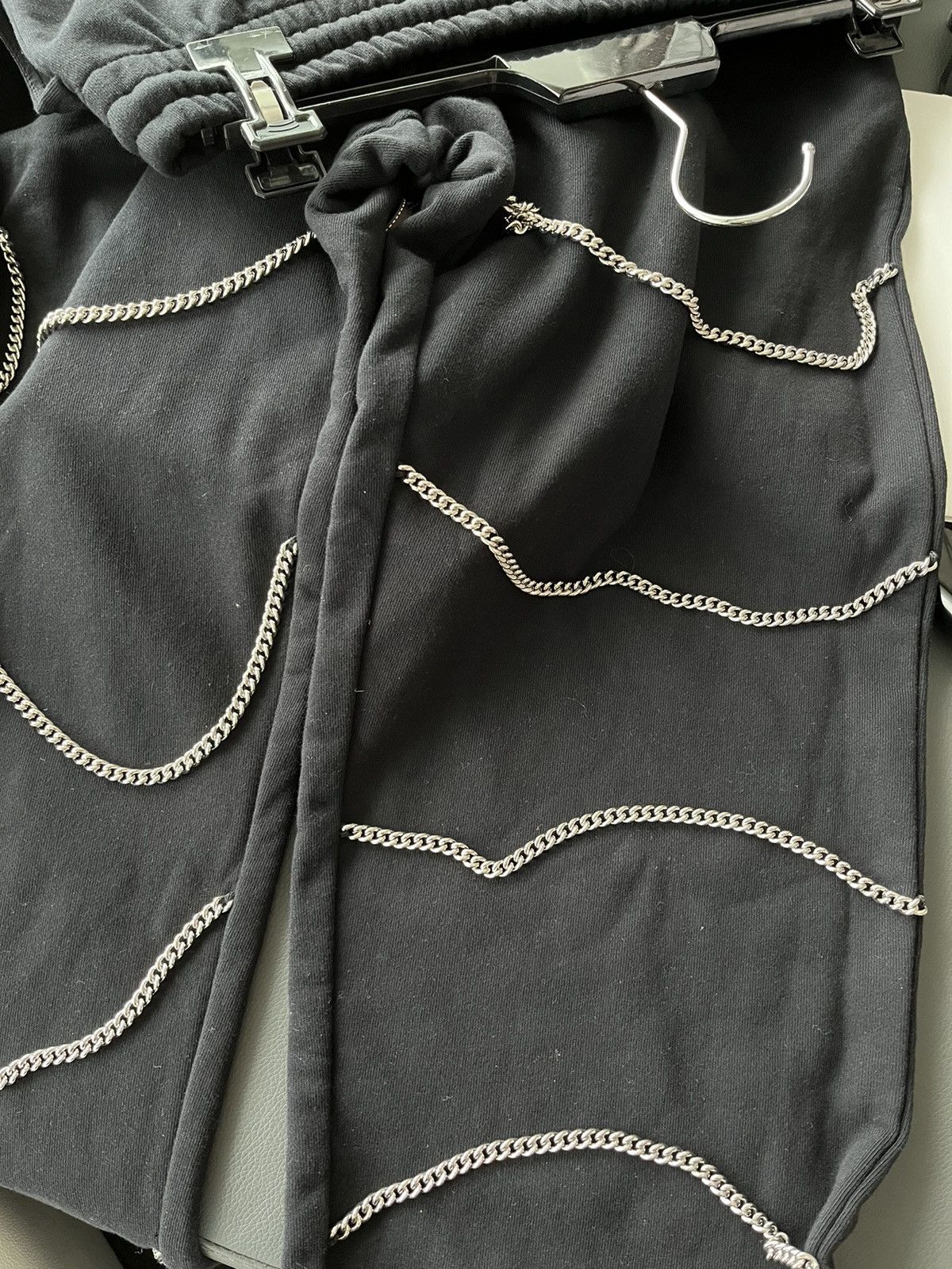 Celine × Hedi Slimane Super Runway RARE Celine By Hedi Chain Sweatpants Brand New Size US 35 - 15 Thumbnail