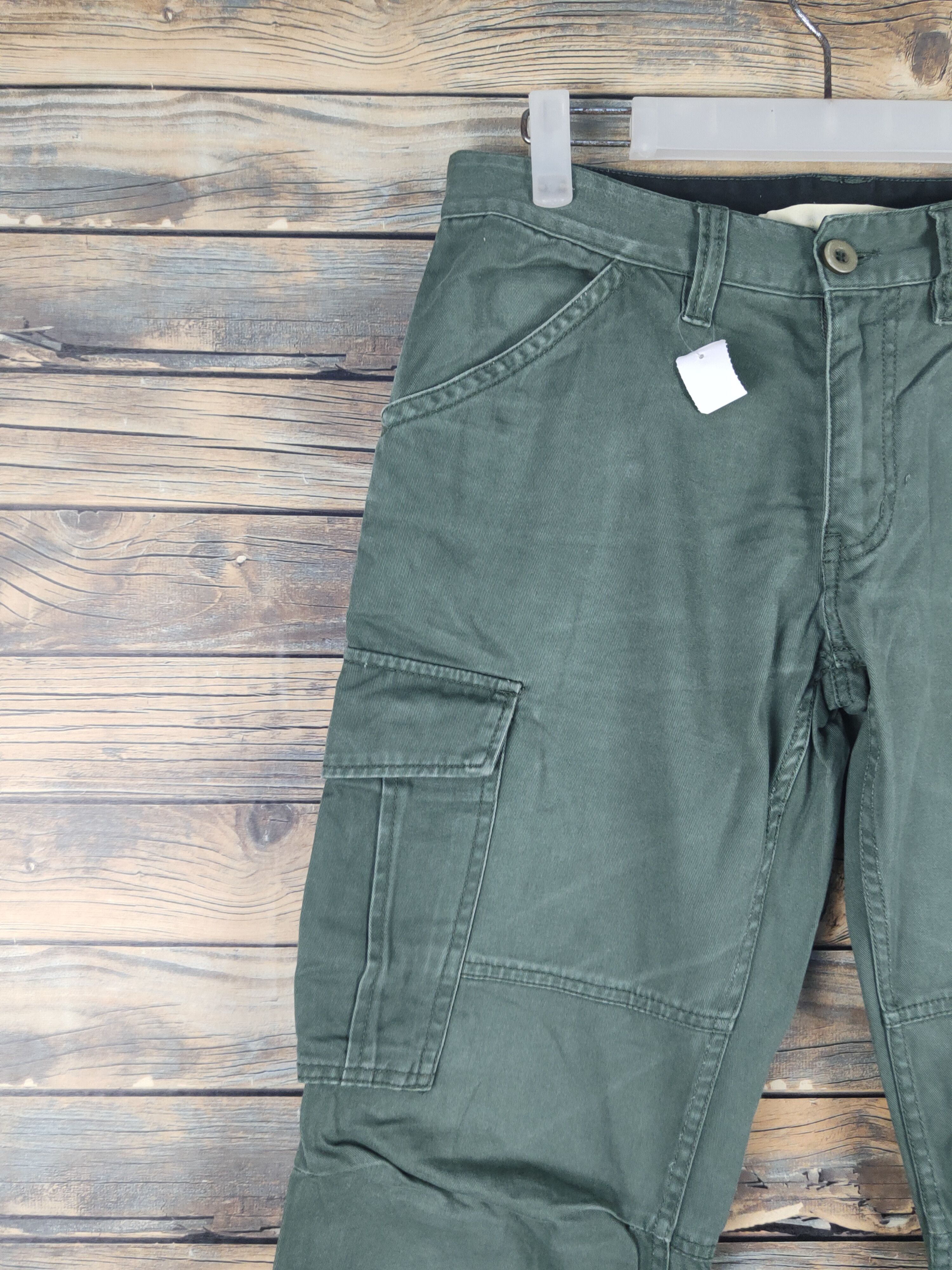 Japanese Brand DL Japanese Brand Green Multipocket Cargo Pants #1582 Size US 31 - 3 Thumbnail