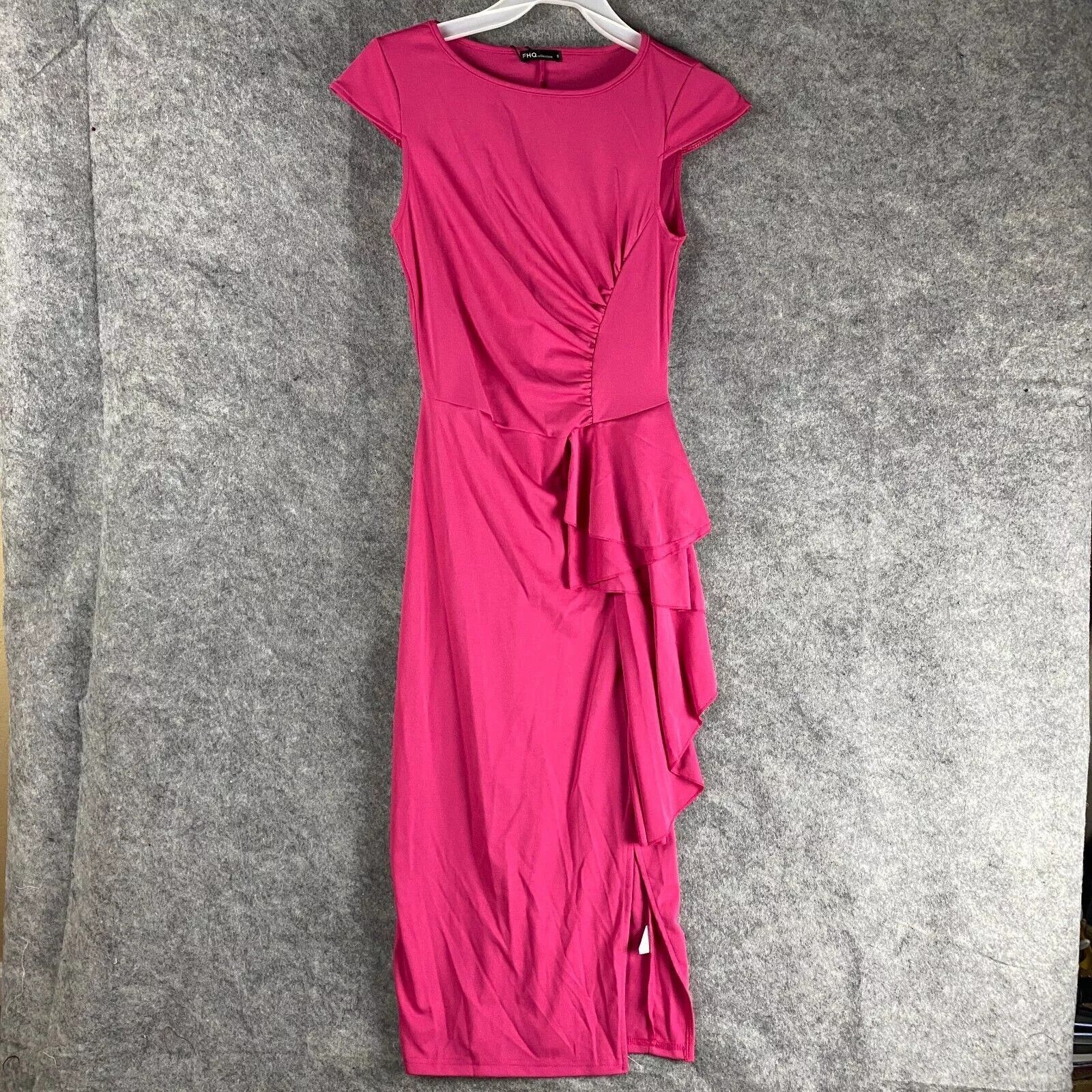 Other FHQ Collection Dress Small Women's NWT Pink Long Polyester S Size S / US 4 / IT 40 - 1 Thumbnail