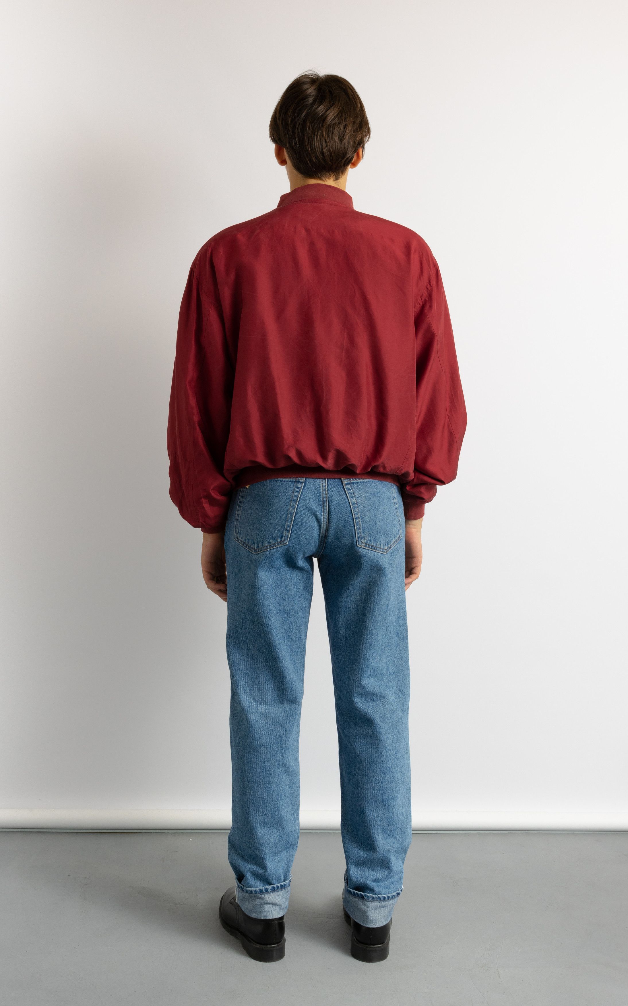 Vintage Silk Vintage Oldschool Full Zip Bomber Jacket 8736 Size US S / EU 44-46 / 1 - 3 Thumbnail