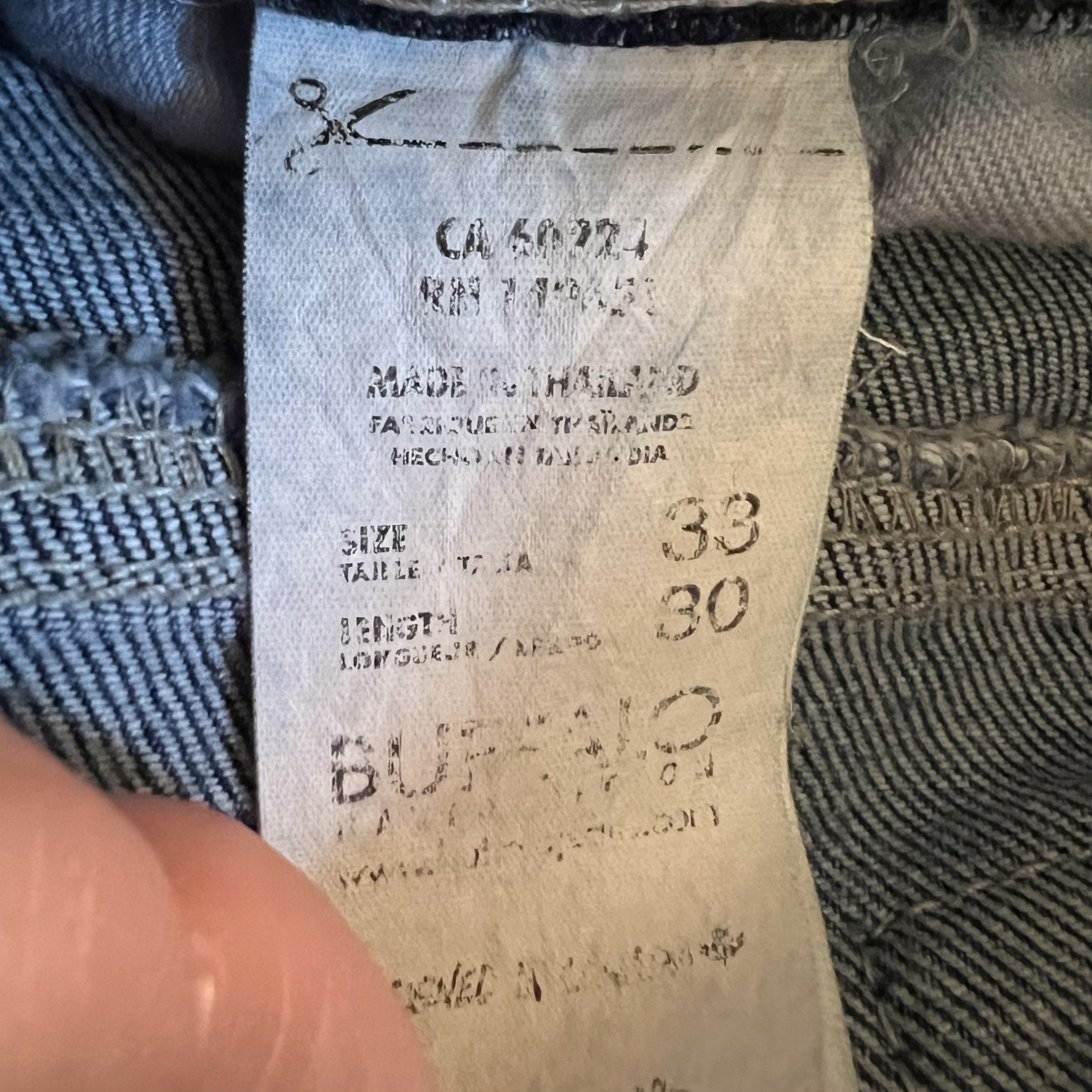 Buffalo David Bitton Buffalo David Bitton Six-x Straight Stretch Jeans - 33/30 Size US 33 - 8 Thumbnail