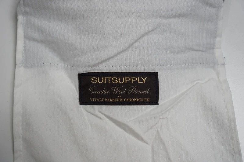 Suitsupply Men Suitsupply Soho Satu Trousers Flannel Wool Grey UK/US40 Size 40R - 4 Thumbnail