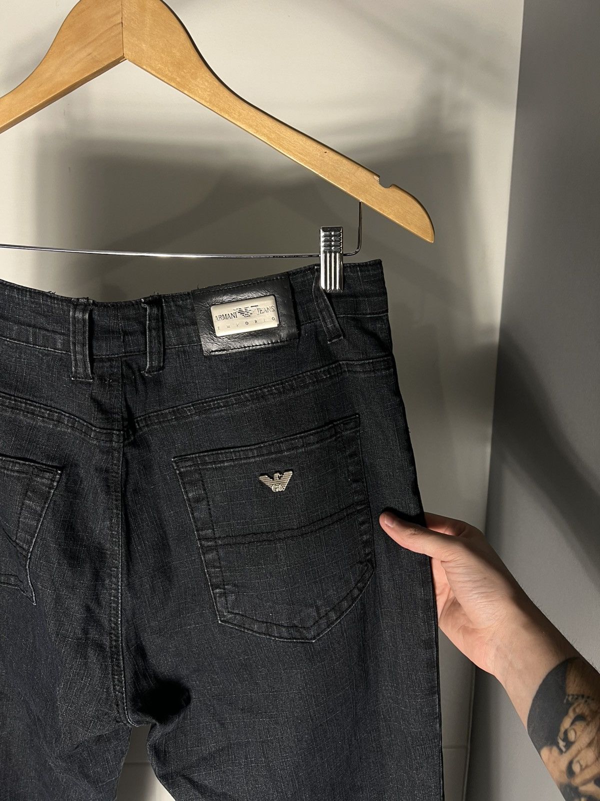 Emporio Armani VINTAGE EMPORIO ARMANI JEANS ITALIAN DESIGNER CASUAL Y2K 90s Size US 38 / EU 54 - 15 Thumbnail