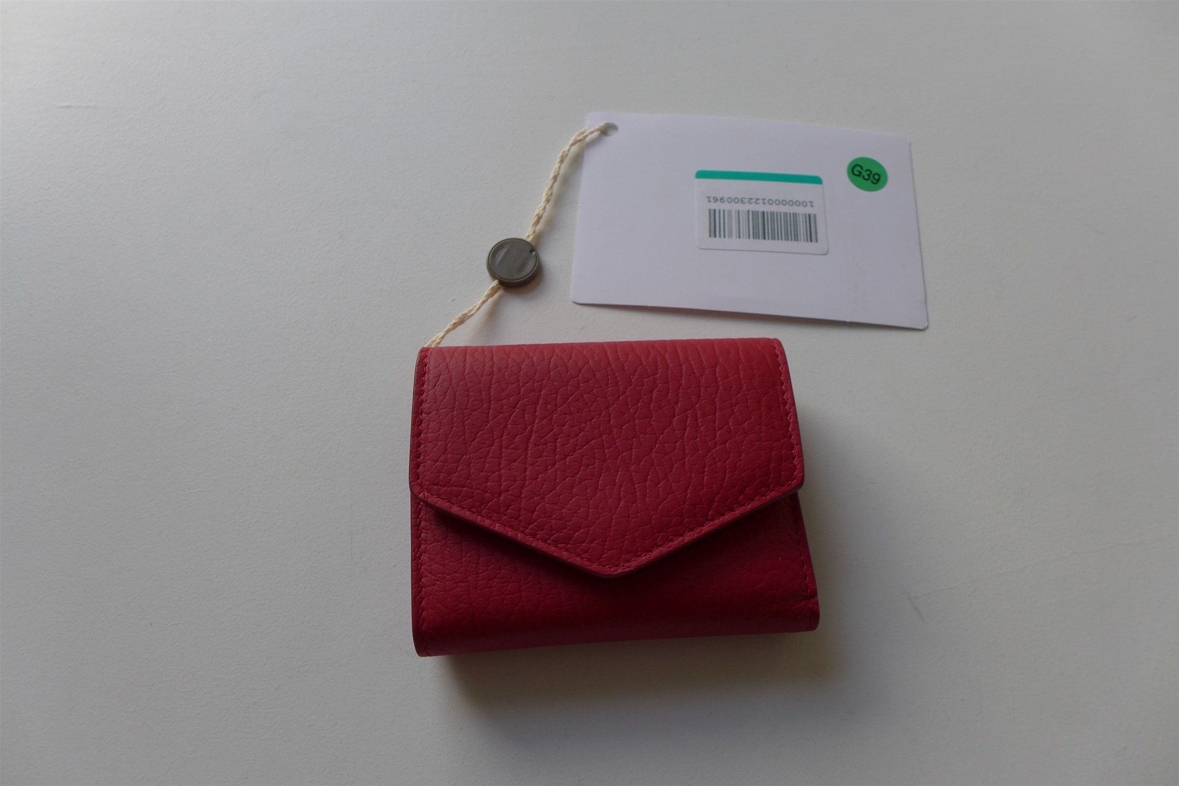 Maison Margiela Margiela Envelope Zip Wallet - Red Calf Leather Size ONE SIZE - 2 Thumbnail