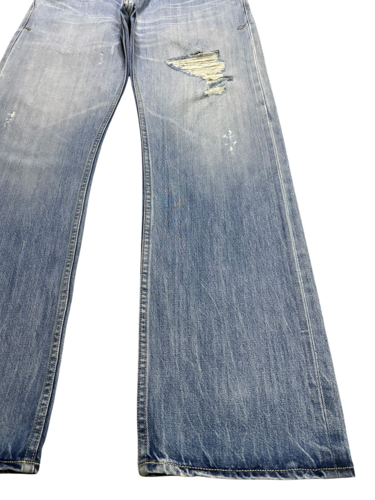 Timberland Vintage Timberland Selvedge Faded Wash Ripped Baggy Jeans Size US 32 / EU 48 - 8 Thumbnail
