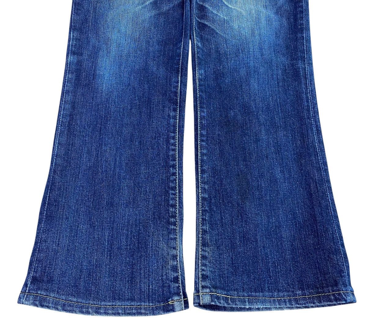 Edwin Edwin Blue Wash Whiskered Style Flare Jeans Size US 30 / EU 46 - 5 Thumbnail