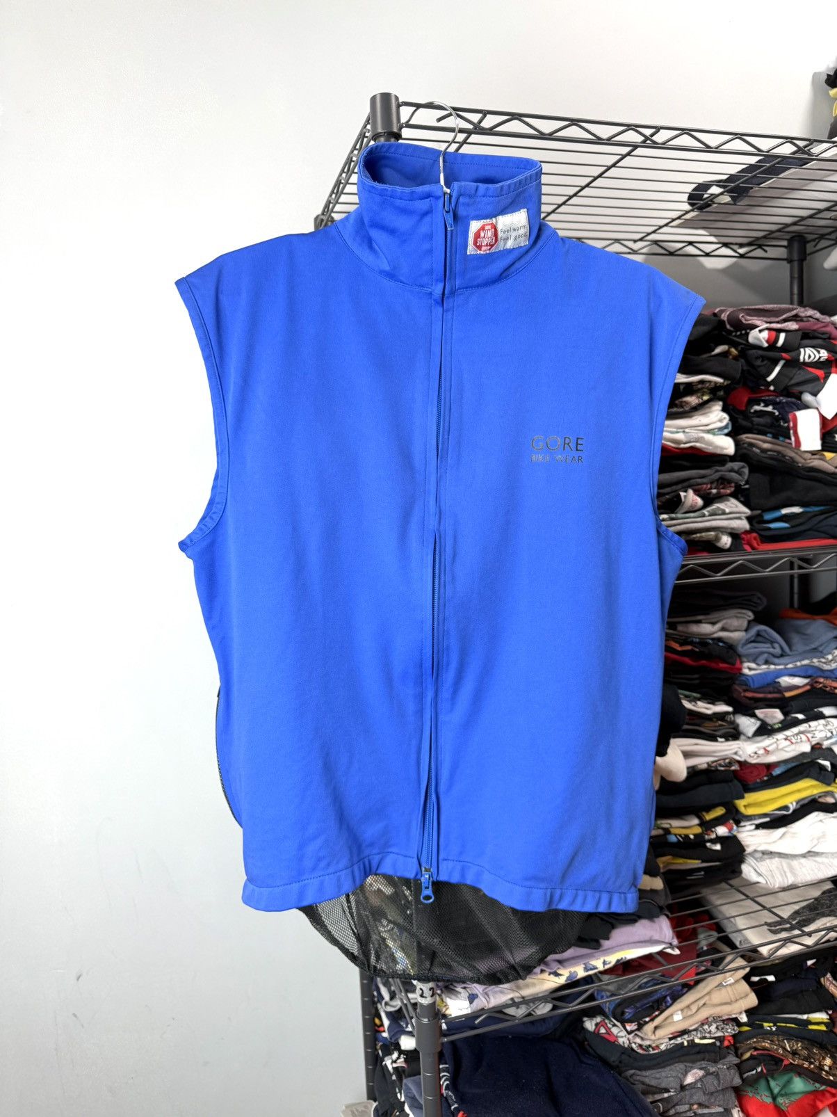 Goretex 1990s Vintage Gore Bike Wear Bicycle Windstopper Vest Rapha Size US L / EU 52-54 / 3 - 1 Thumbnail