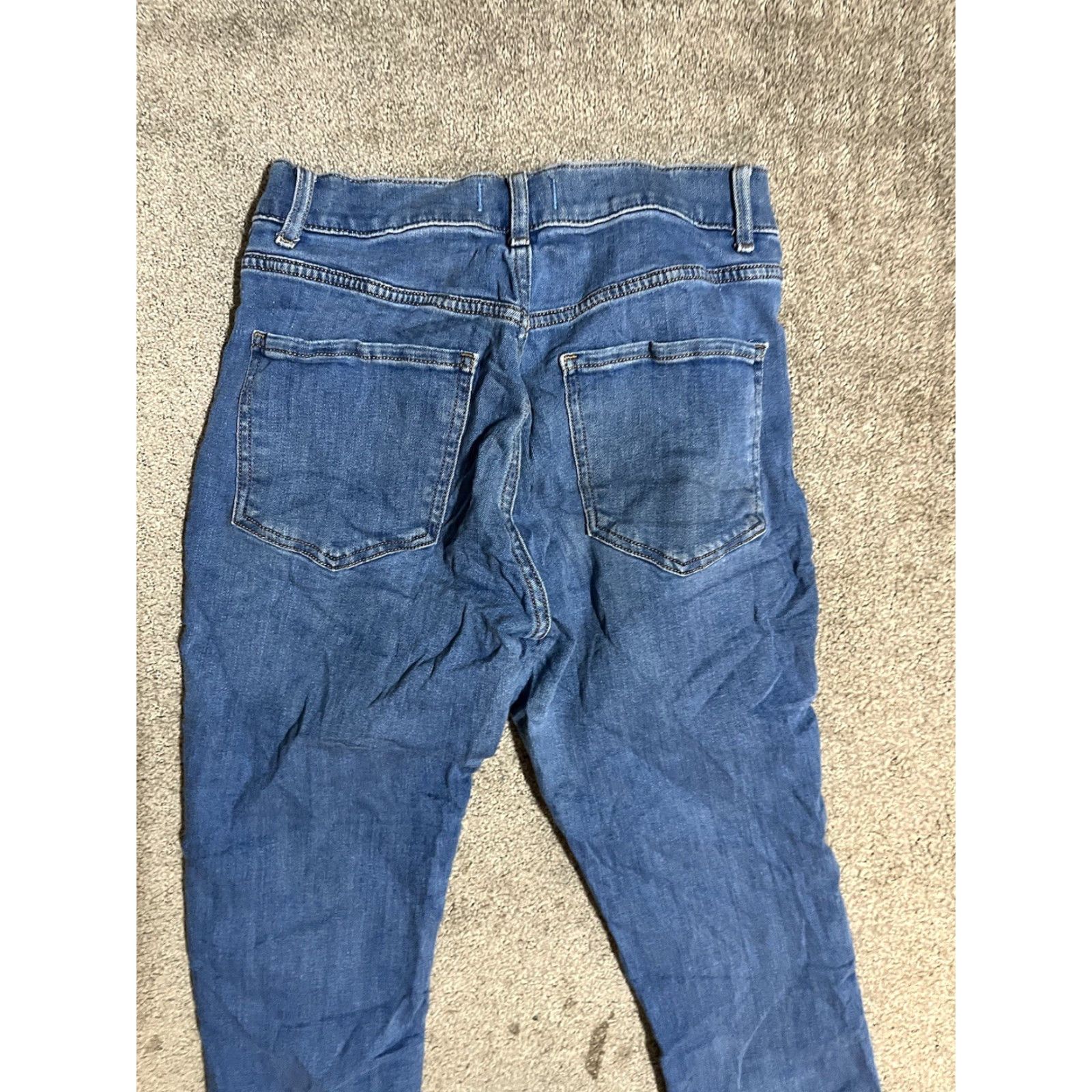 Express Express Womens Skinny High Rise Stretch Legging Pants~Size 4R Blue Career Size 27" / US 4 / IT 40 - 4 Thumbnail