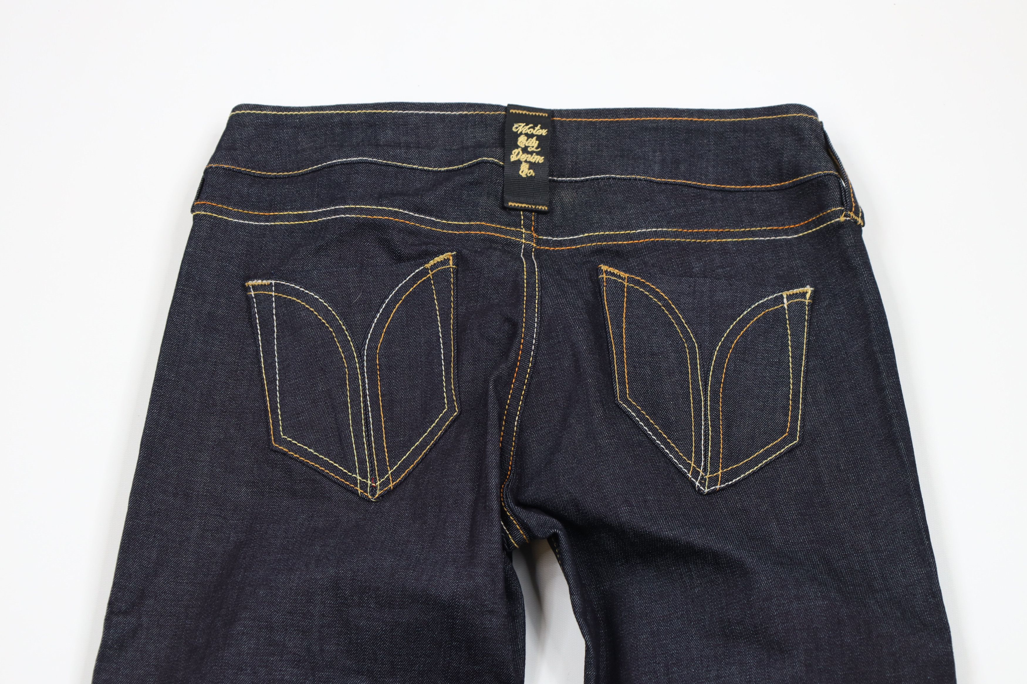 Vintage Motor City Denim Co Joe Faris Skinny Leg Jeans Indigo USA Size 27" / US 4 / IT 40 - 9 Thumbnail