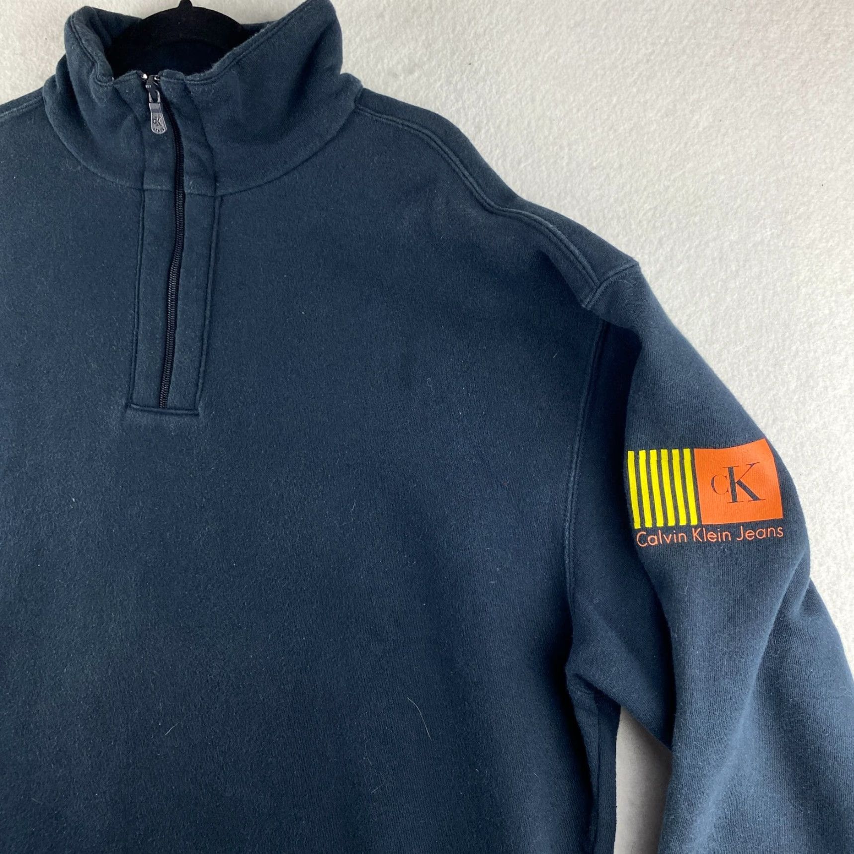 Calvin Klein VINTAGE Calvin Klein Sweater Mens 2XL Black 1/4 ZipPullover USA Made 90s CK Calvin Klein Sweater Mens 2XL Black 1/4 ZipPullover USA Made 90s Size US XXL / EU 58 / 5 - 7 Thumbnail