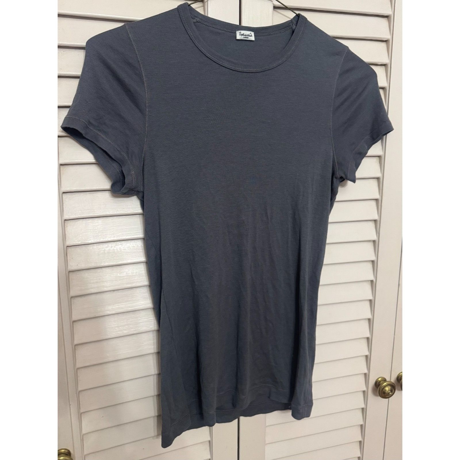 Splendid Splendid gray short sleeve Crewneck T-shirt top size large Size L / US 10 / IT 46 - 2 Thumbnail