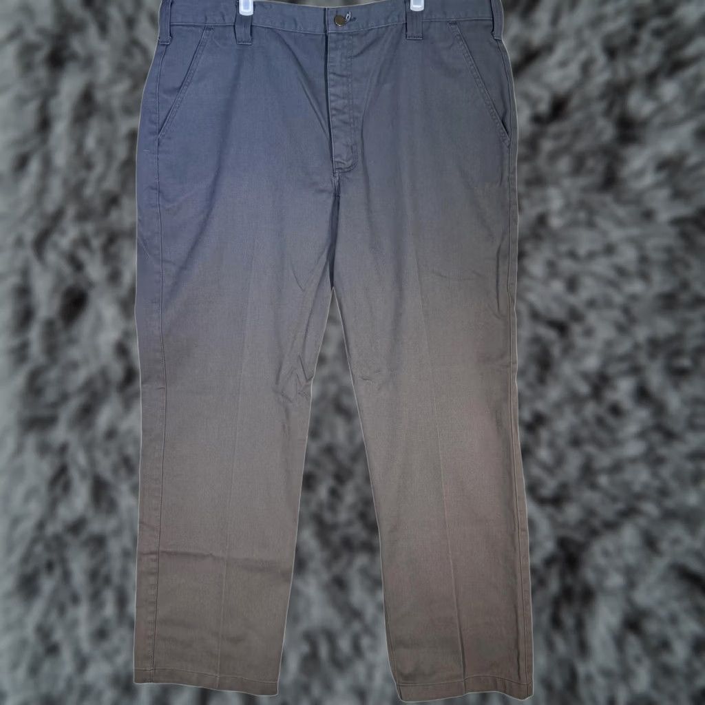 Carhartt Carhartt Pants Mens 40x33 Gray Chino Workwear Twill Straight Leg Flat Front Size US 40 / EU 56 - 1 Thumbnail