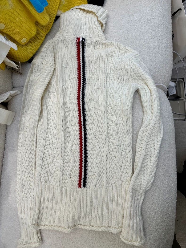 Thom Browne Thom Browne Coarse needle wool sweater Size US XXS / EU 40 - 1 Thumbnail