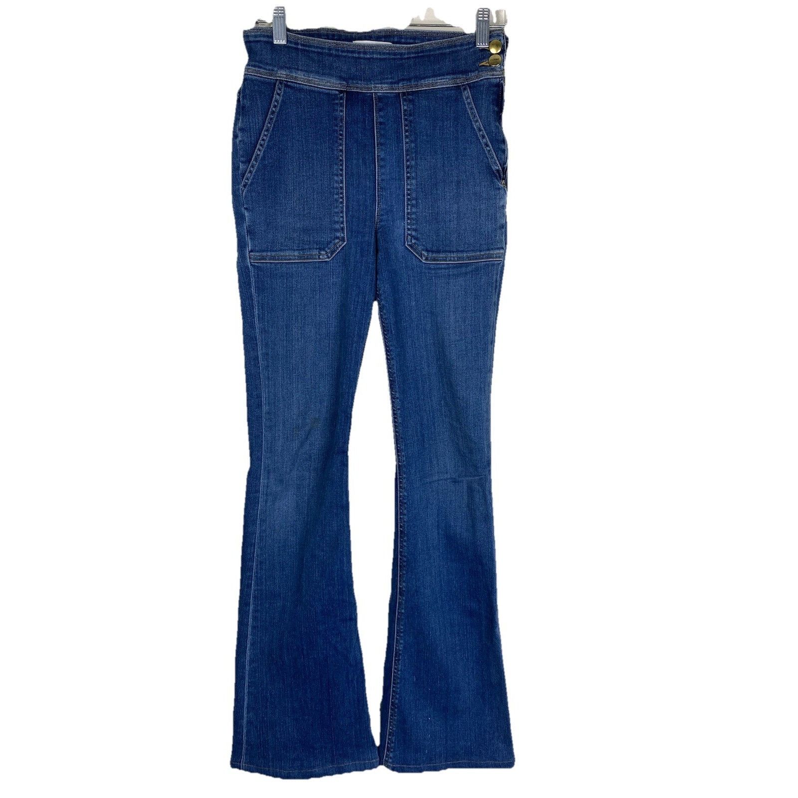 Frame FRAME Le Francoise Flare Jeans in Sidonia Size 26 Size 26" / US 2 / IT 38 - 4 Thumbnail
