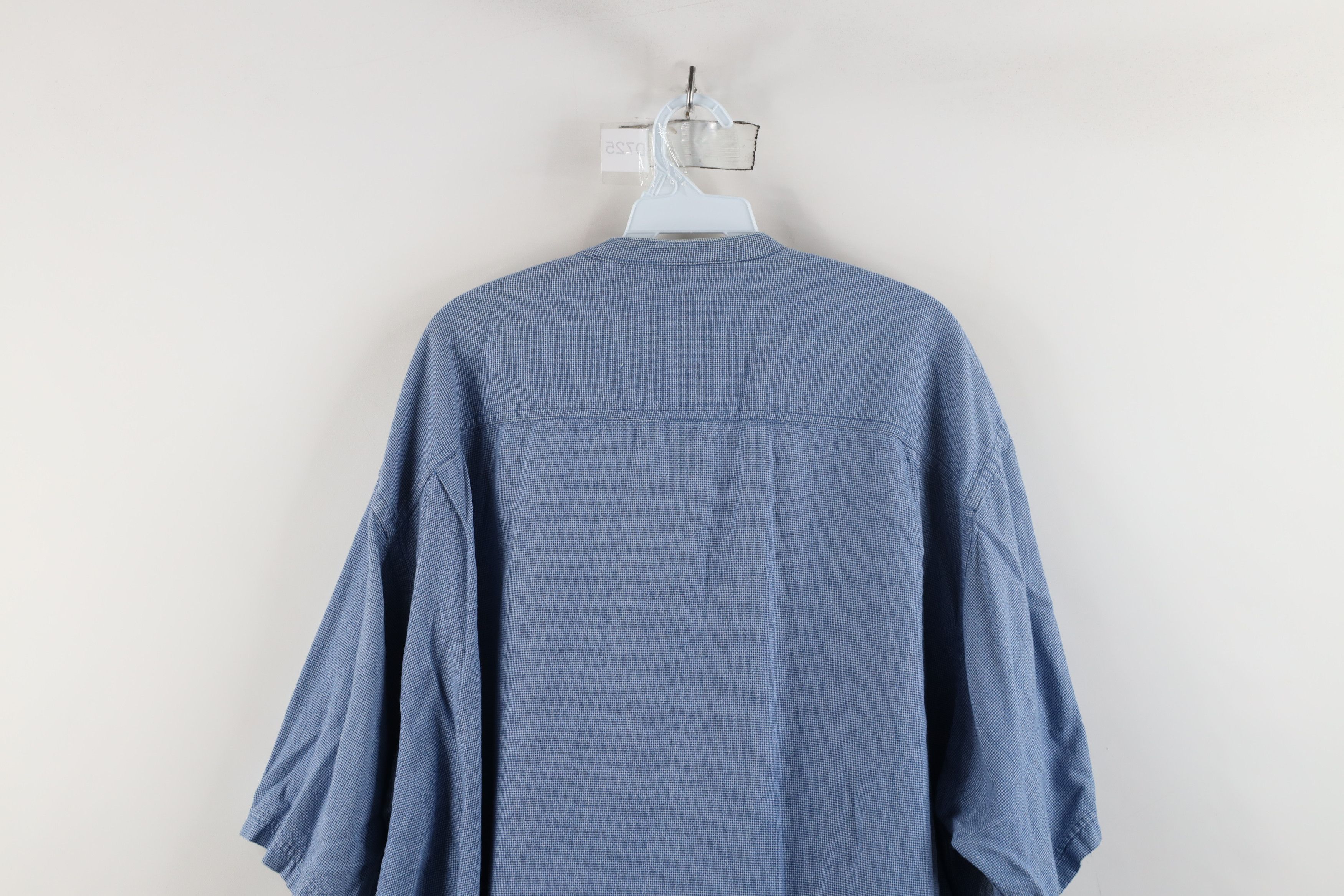 Vintage Vintage 90s Streetwear Band Collar Short Sleeve Button Shirt Size US XXL / EU 58 / 5 - 12 Thumbnail