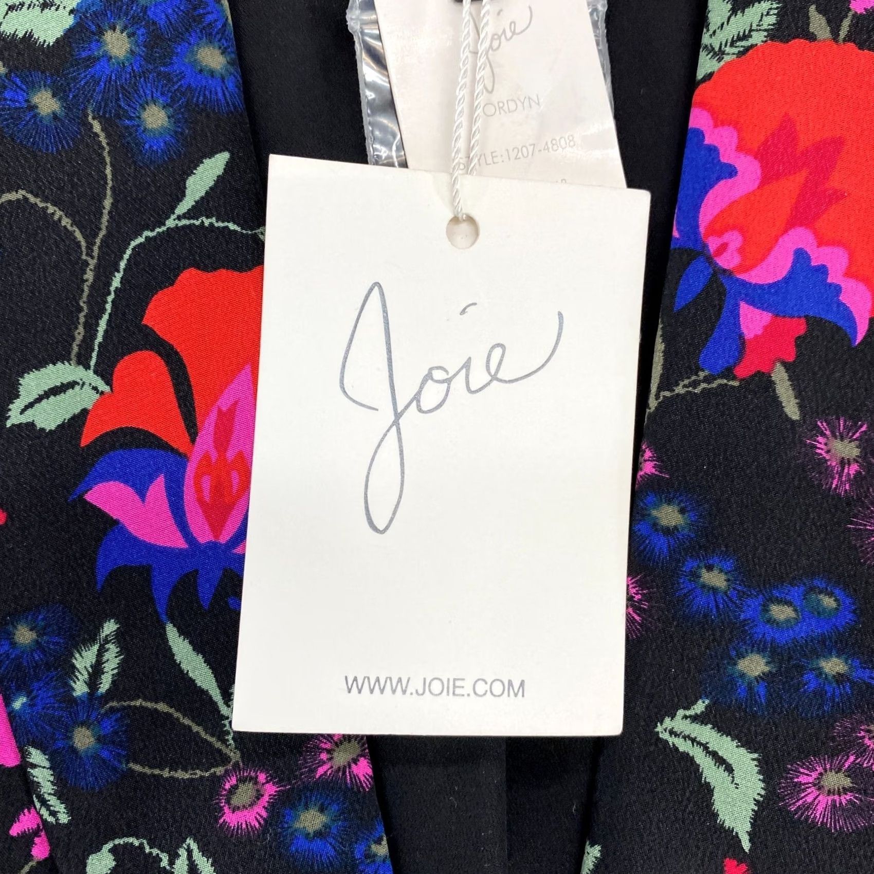 Joie Joie Blazer Silk Floral S Black Women Small Mid-Length Long Sleeve Button Jacket Mens Womens Girls not Size S / US 4 / IT 40 - 5 Thumbnail