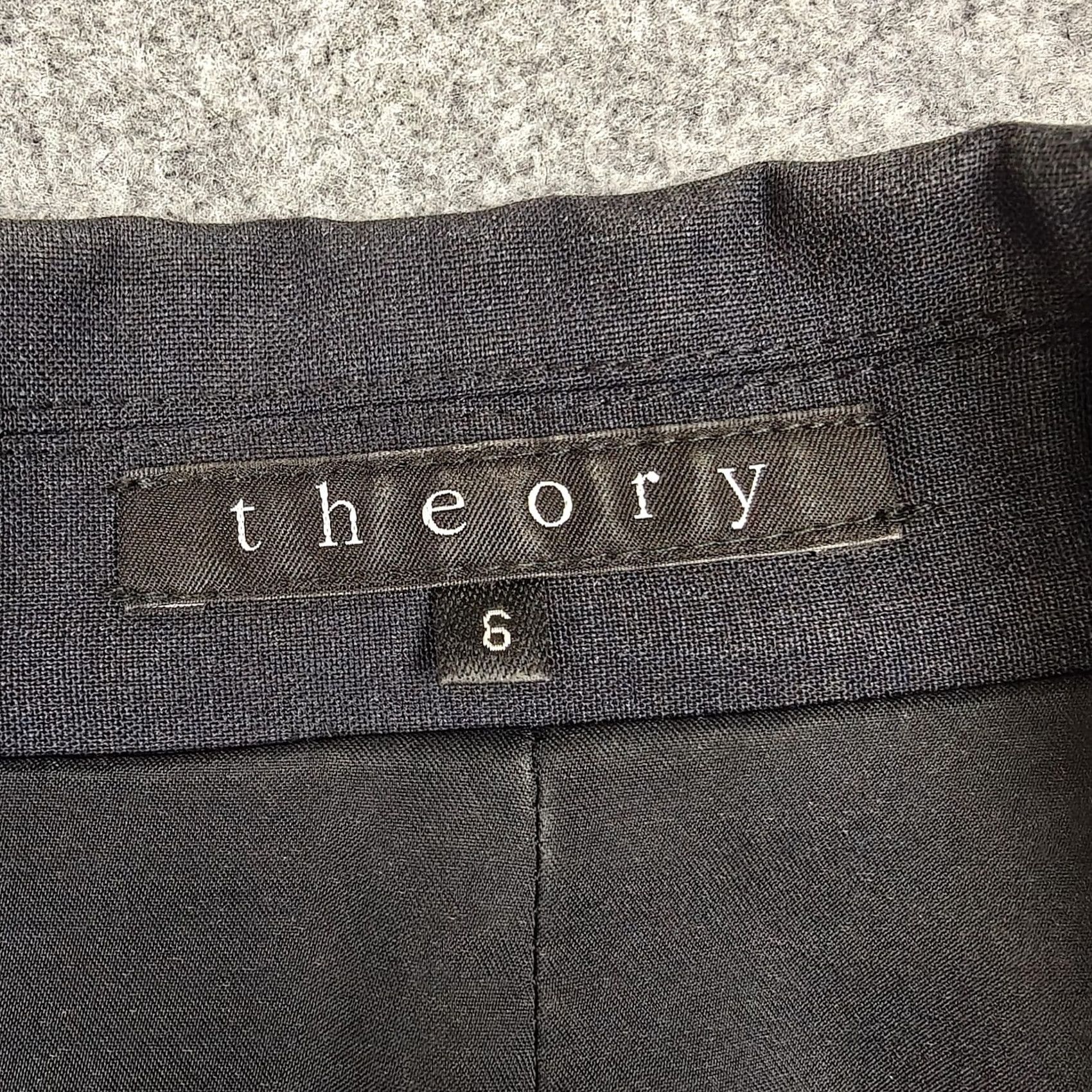 Theory Theory Womens Blazer 6 Gray Gabe B Tailor One Button Lined Jacket Workwear Size M / US 6-8 / IT 42-44 - 3 Thumbnail