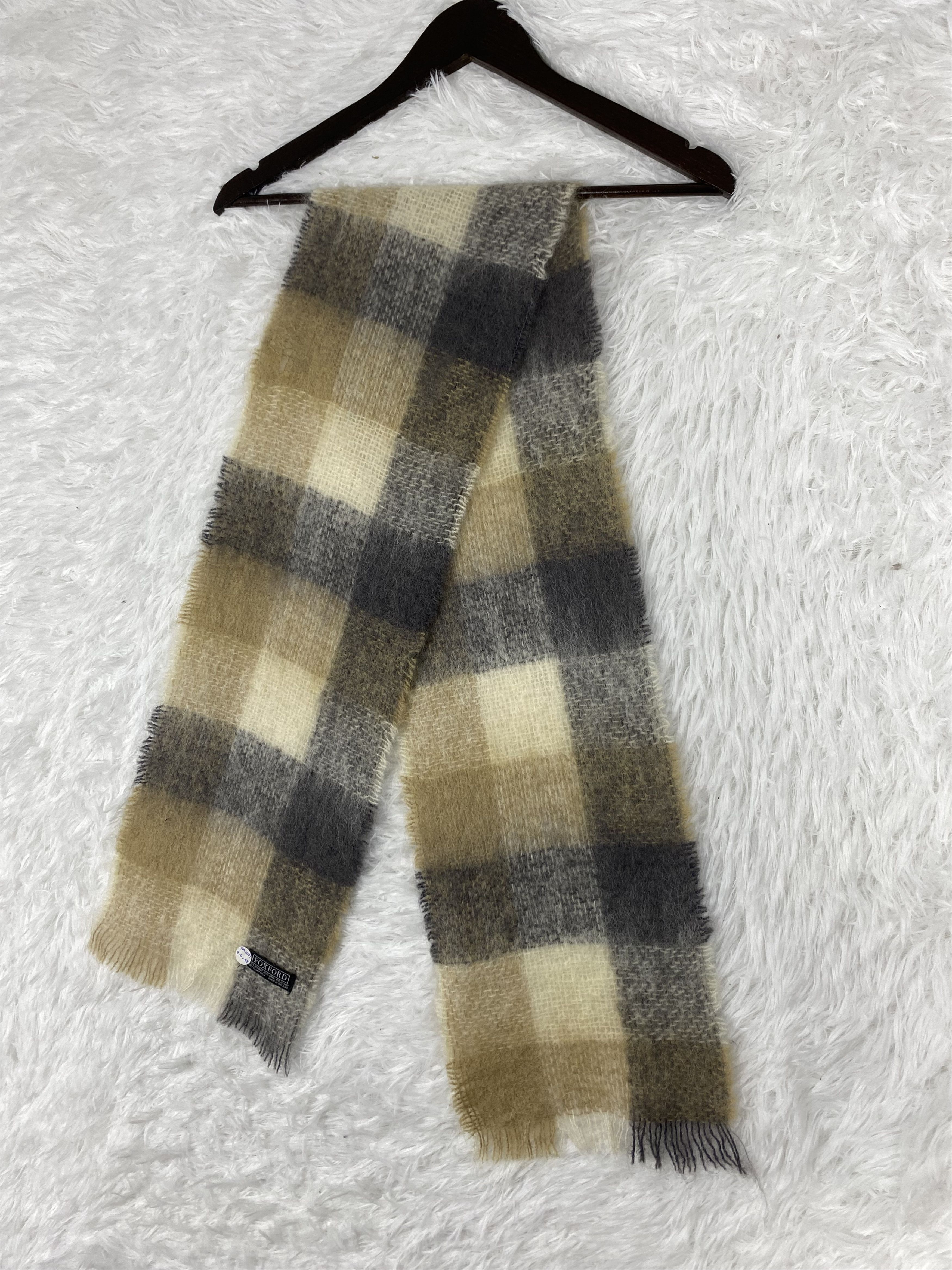 Japanese Brand Vintage Mohair Scarf / Muffler Neckwear PM0081 Size ONE SIZE - 4 Thumbnail